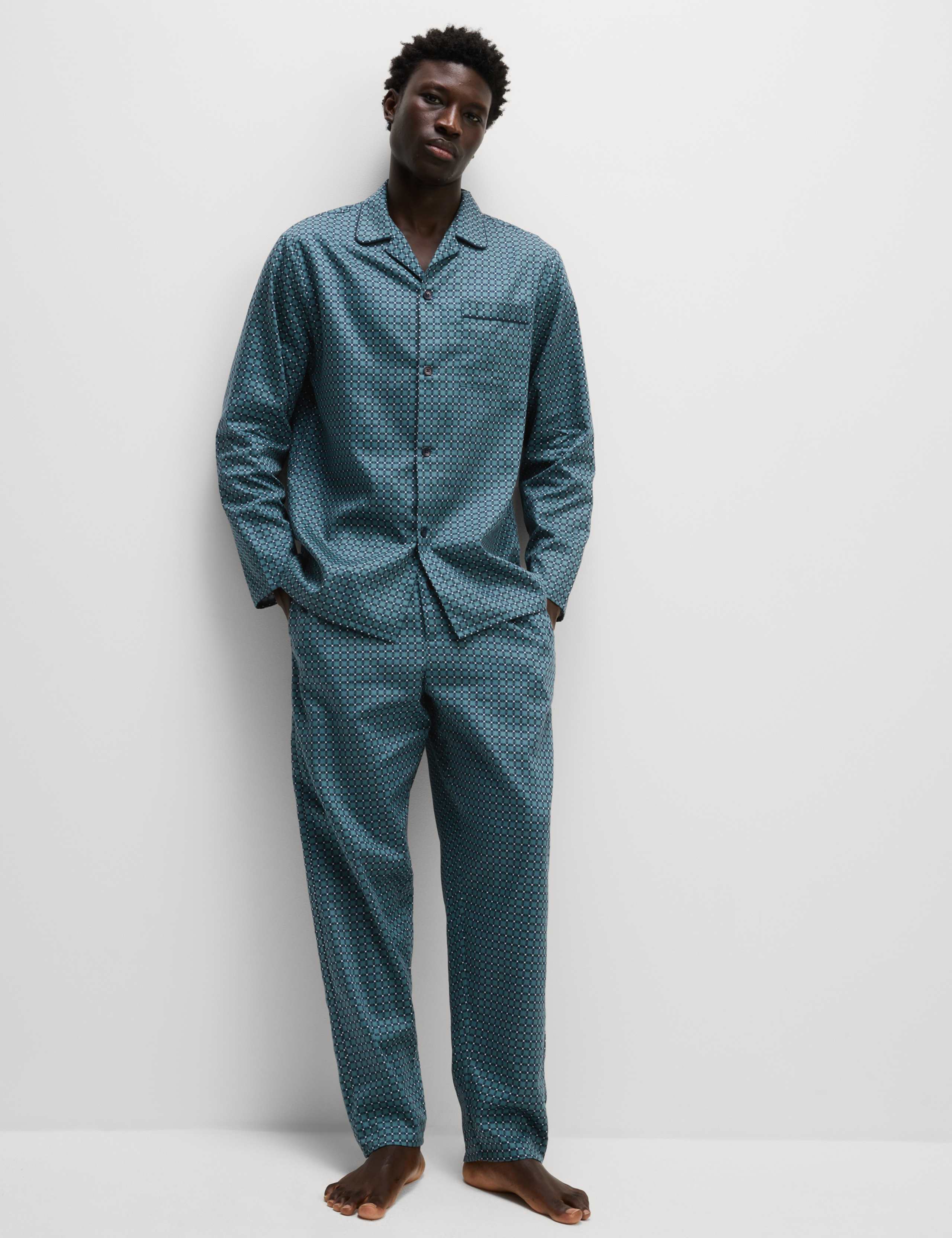 Pure Cotton Foulard Pyjama Set