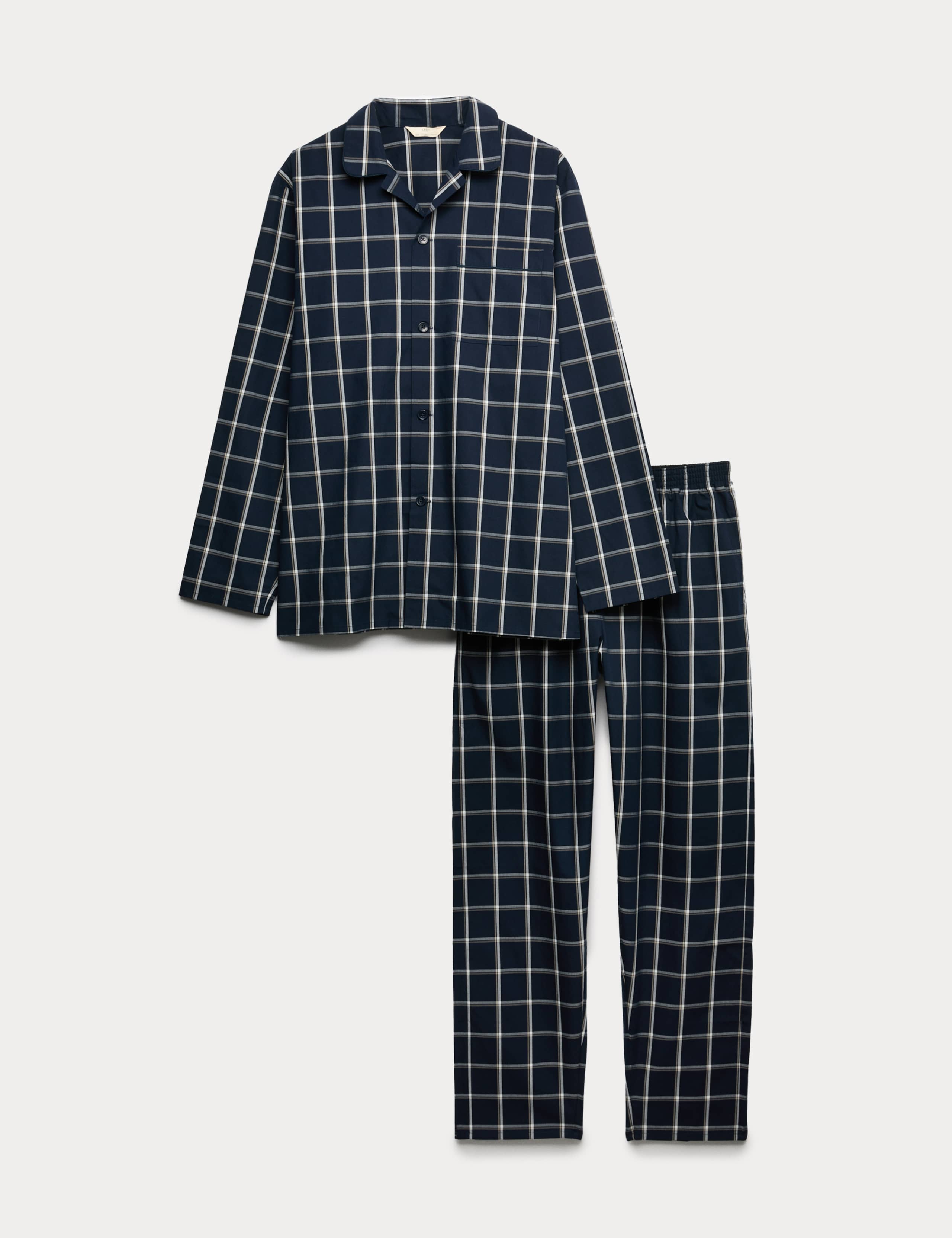 Pure Cotton Checked Pyjama Set