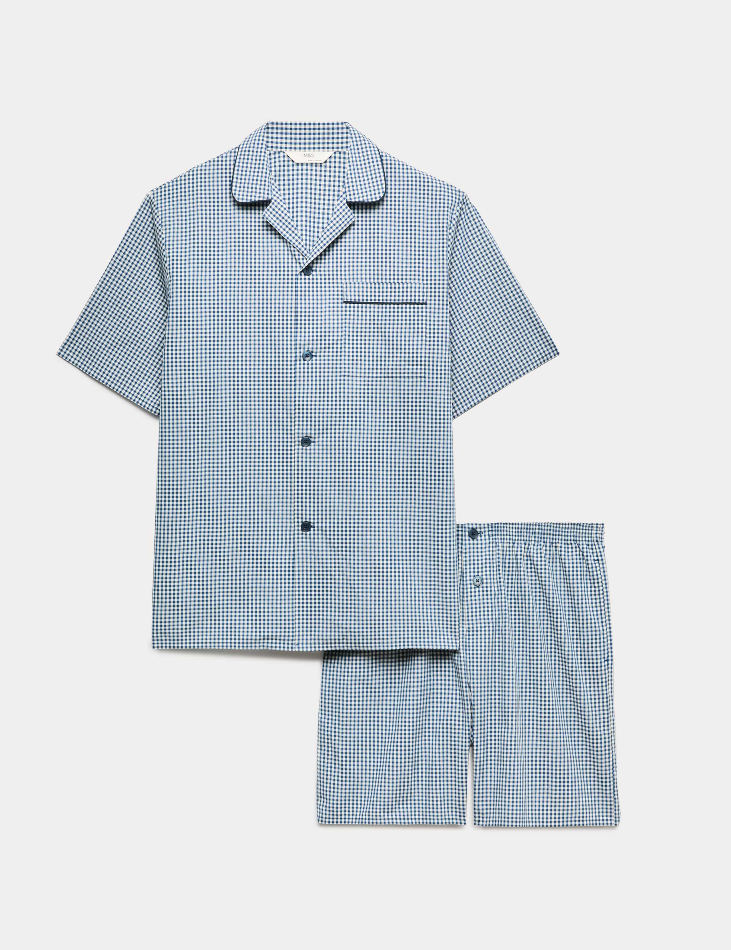 Pure Cotton Gingham Pyjama Set