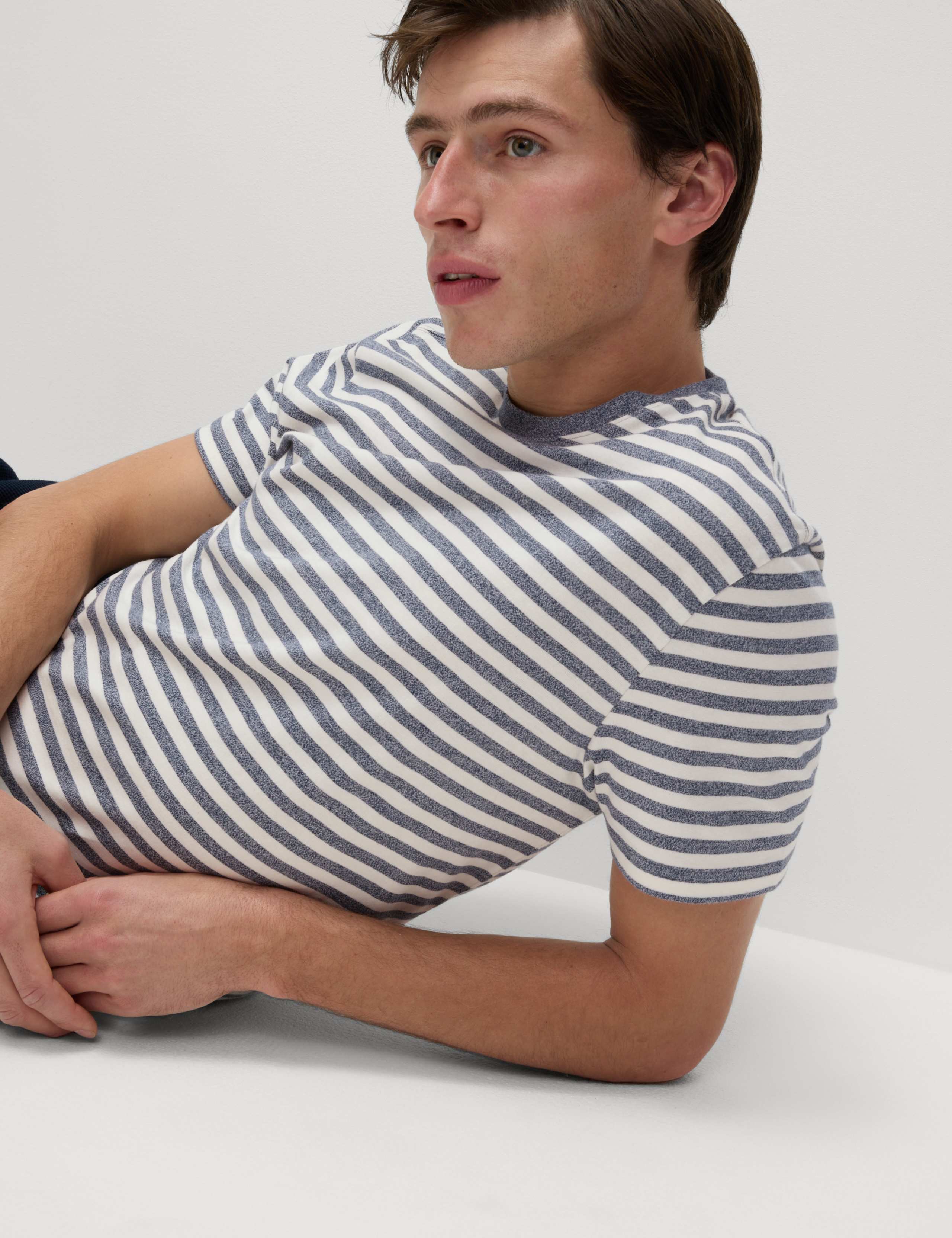 Pure Cotton Striped T-Shirt