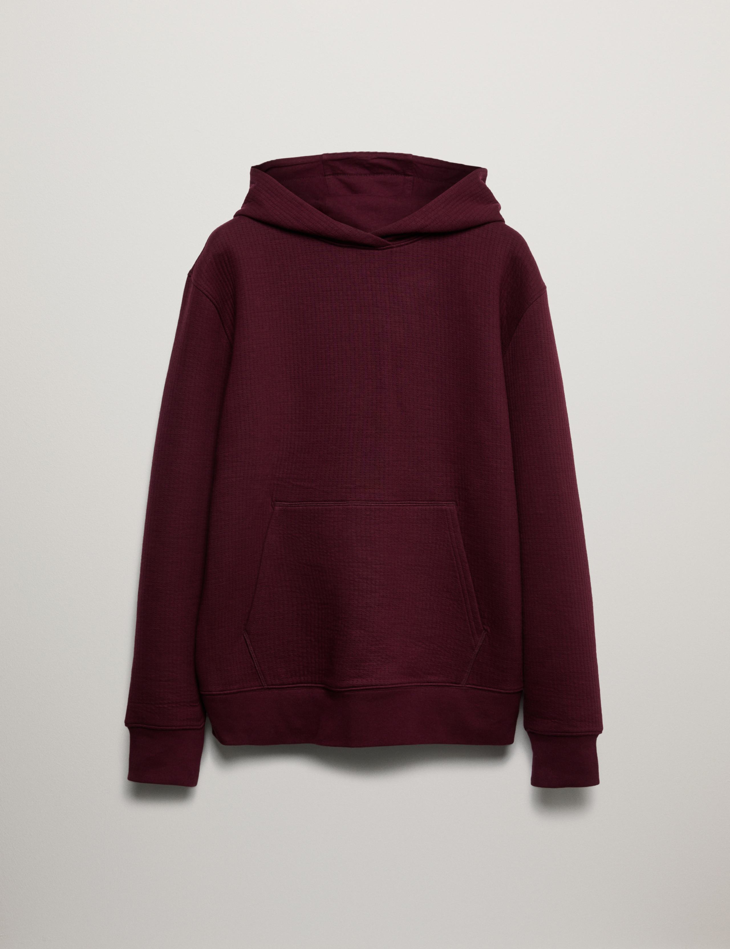 Cotton Rich Quilted Hoodie