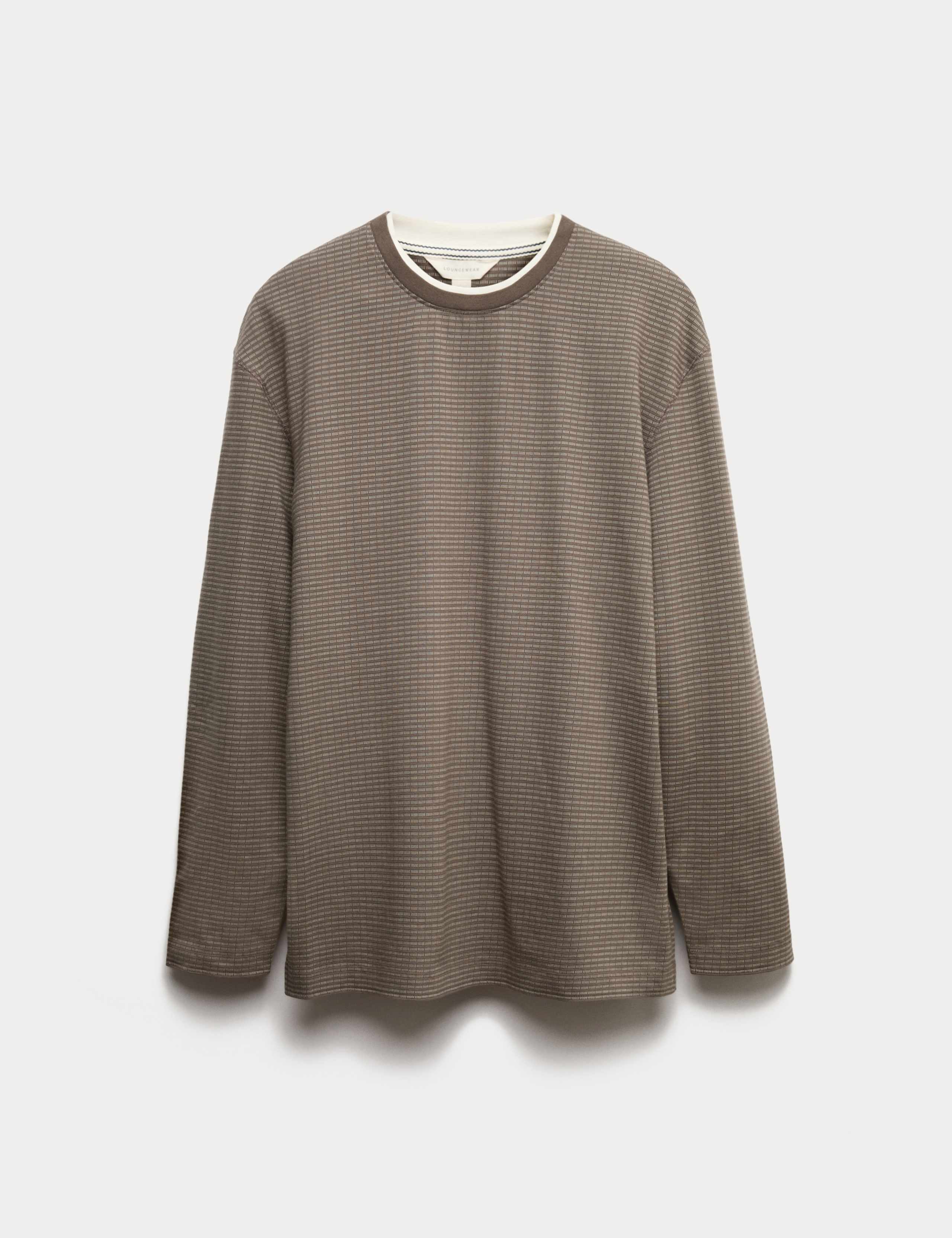 Pure Cotton Textured Loungewear Top