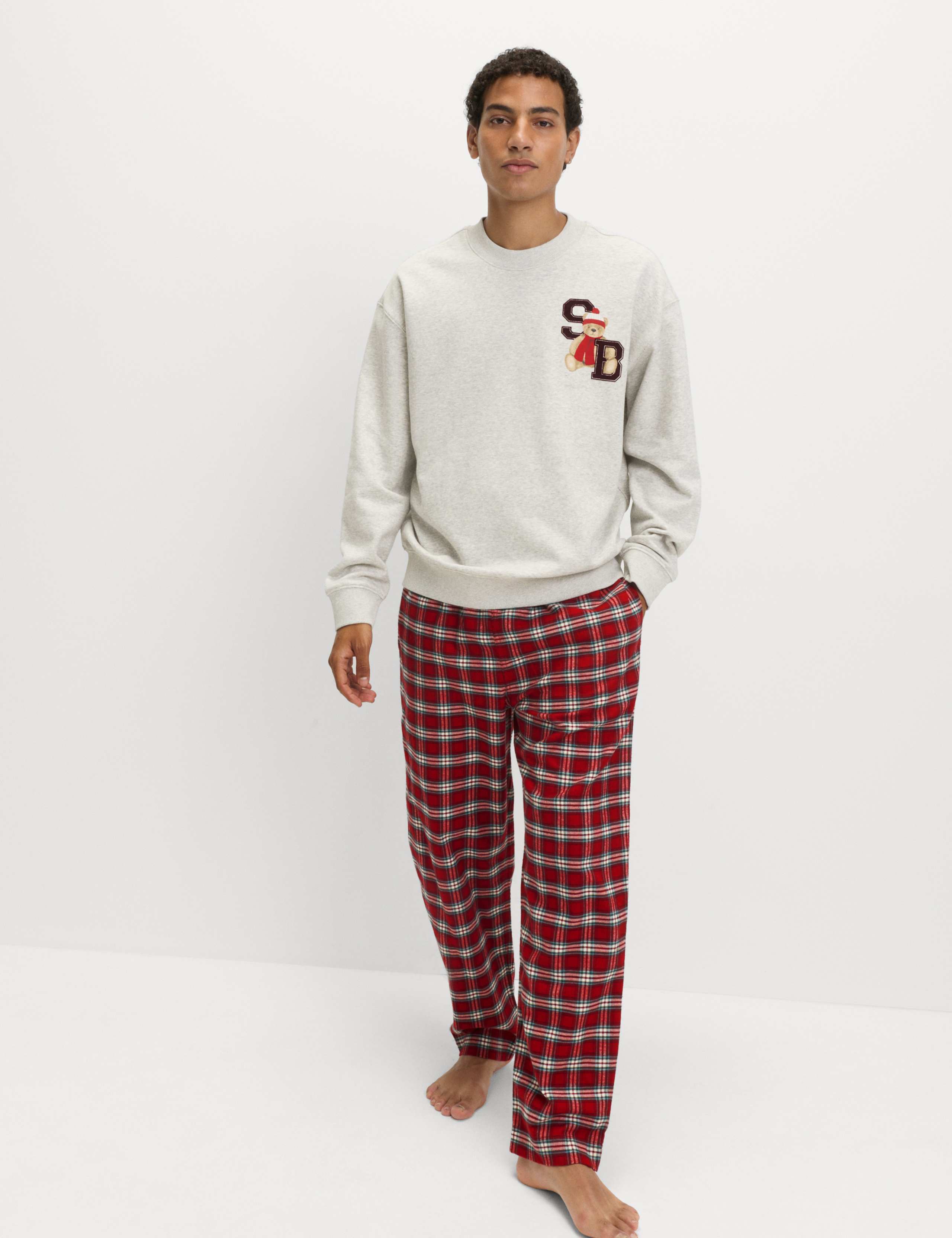 Pure Cotton Spencer Bear™ Christmas Pyjama Set