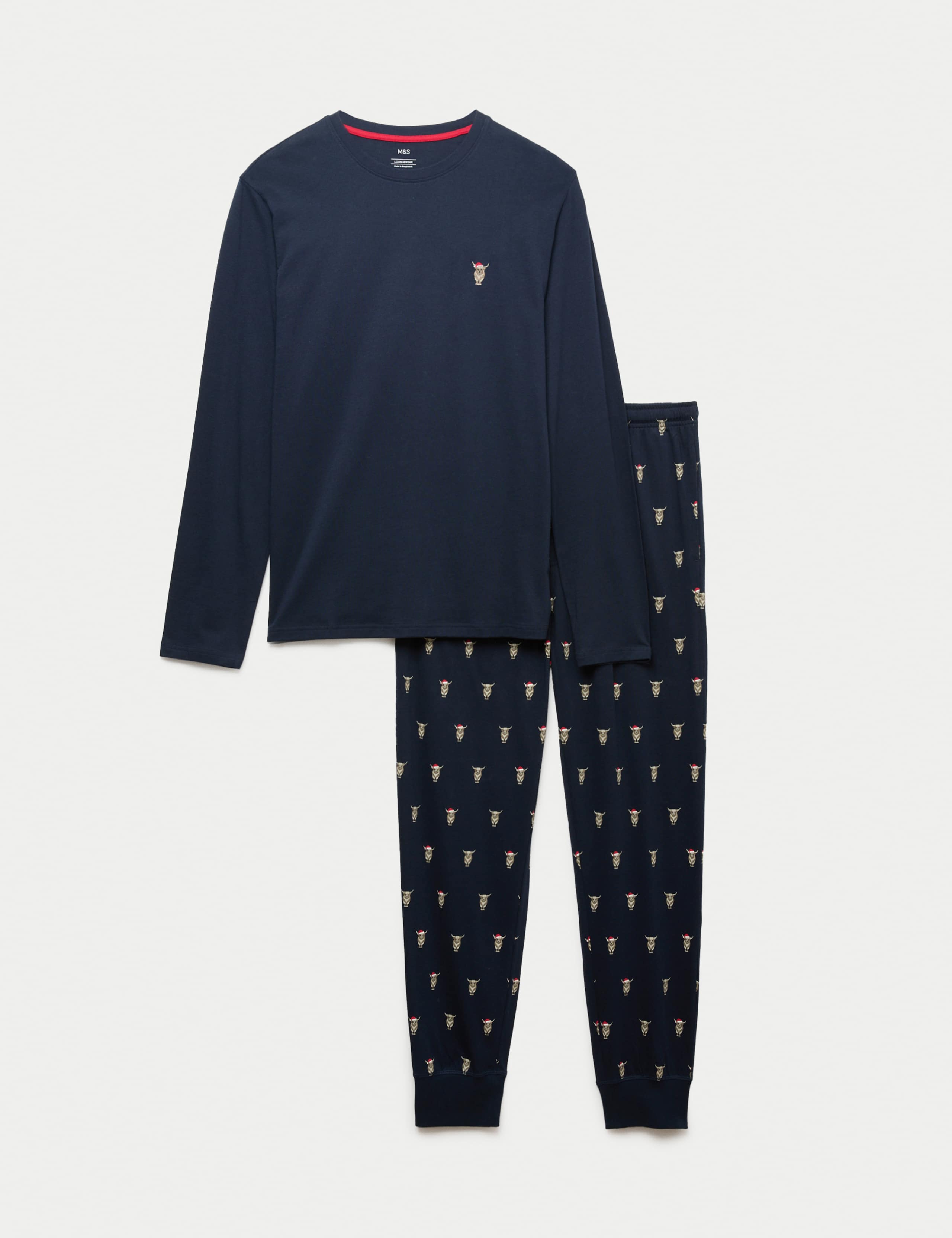 Pure Cotton Highland Cow Christmas Pyjamas