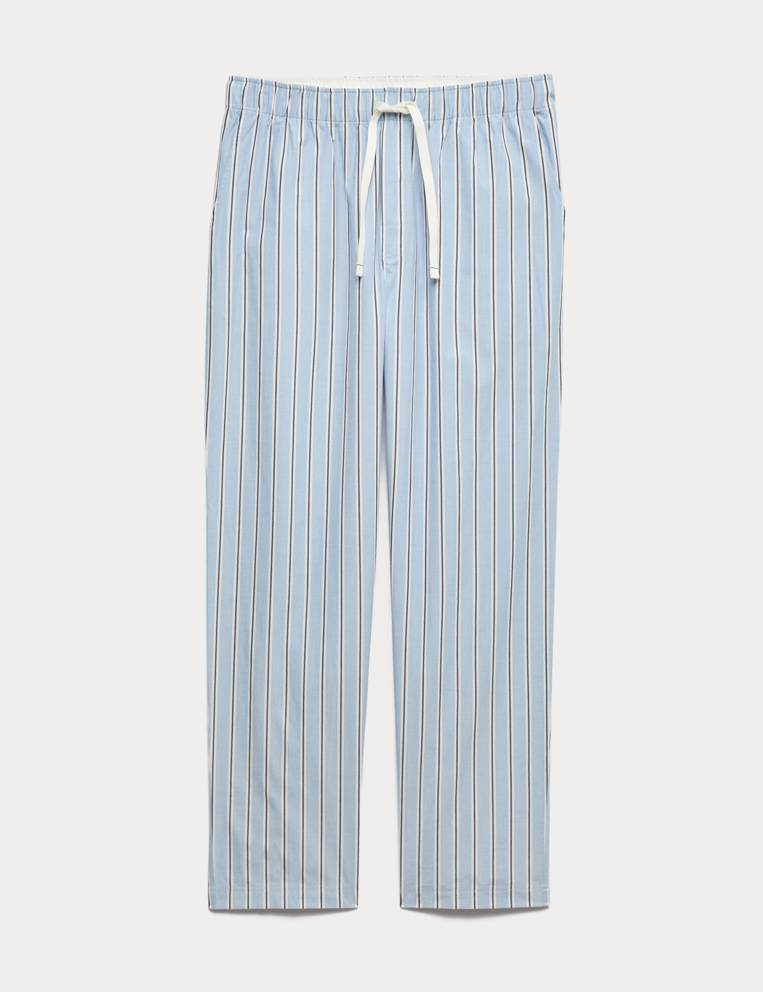 Pure Cotton Striped Loungewear Bottoms