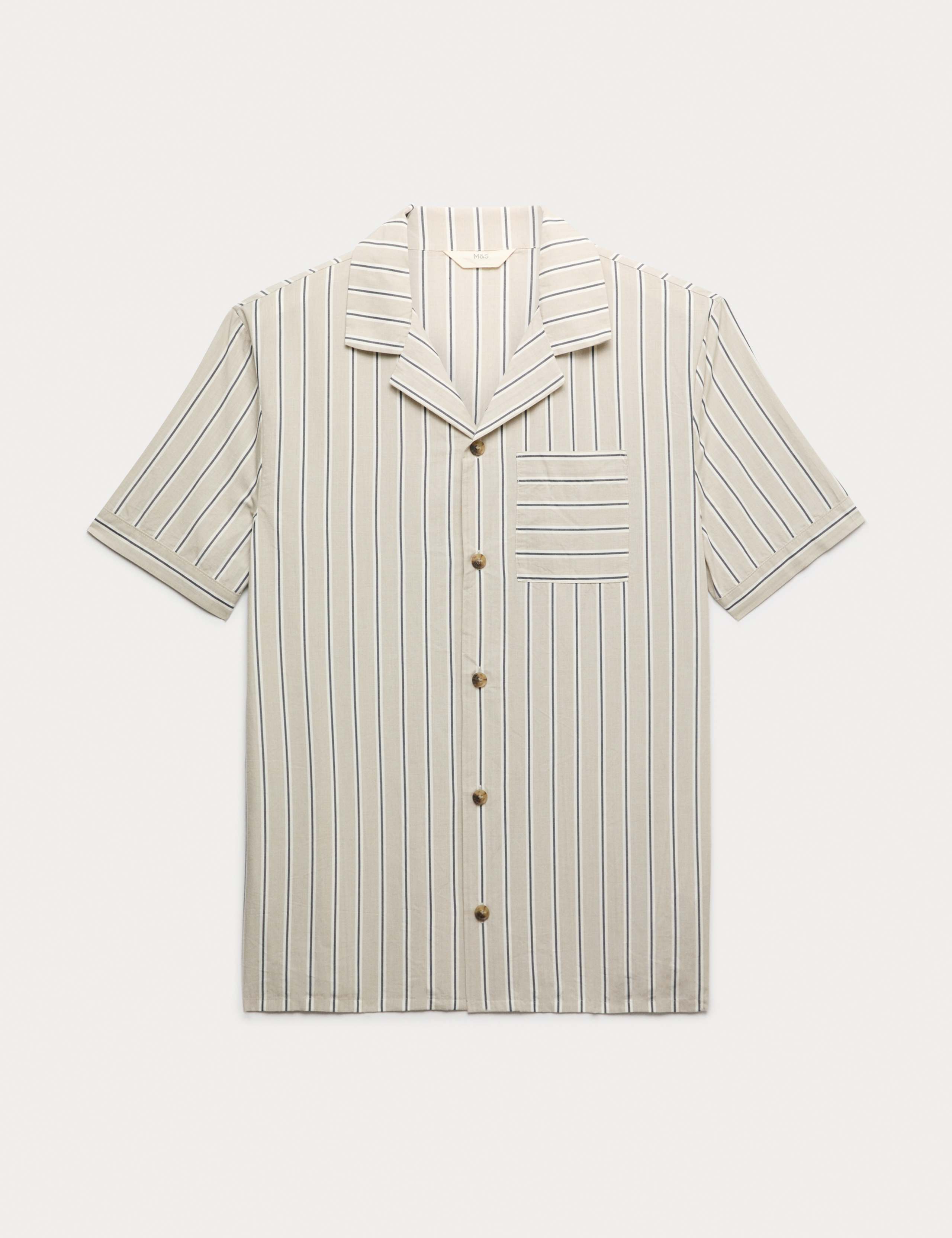 Pure Cotton Striped Pyjama Top