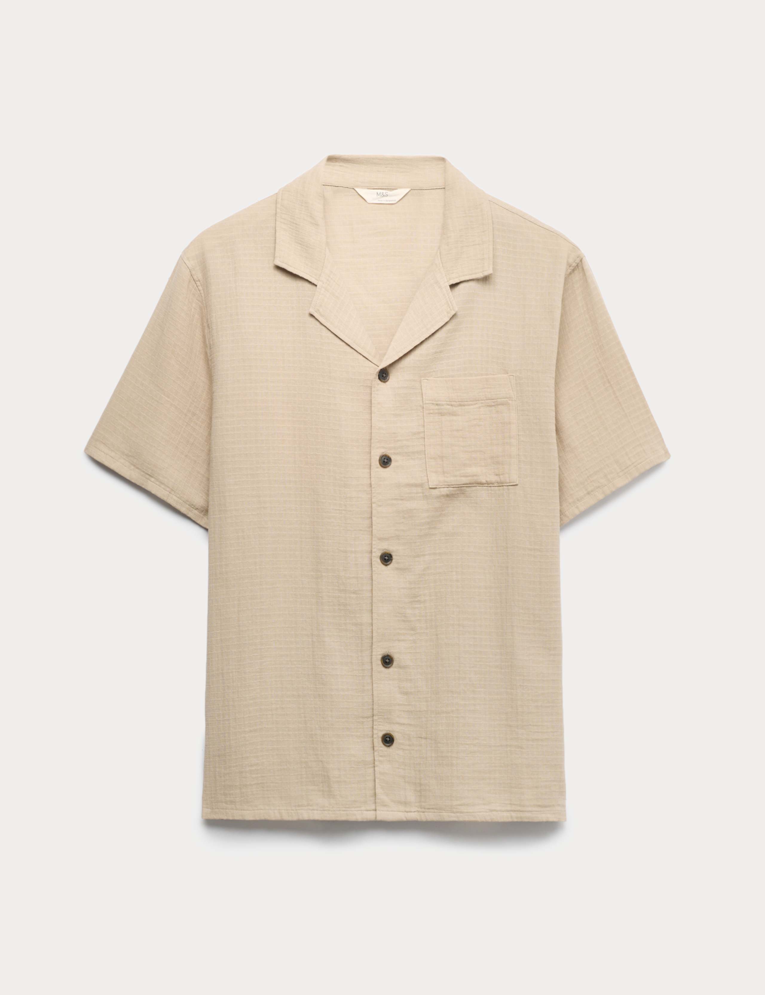Pure Cotton Textured Loungewear Top