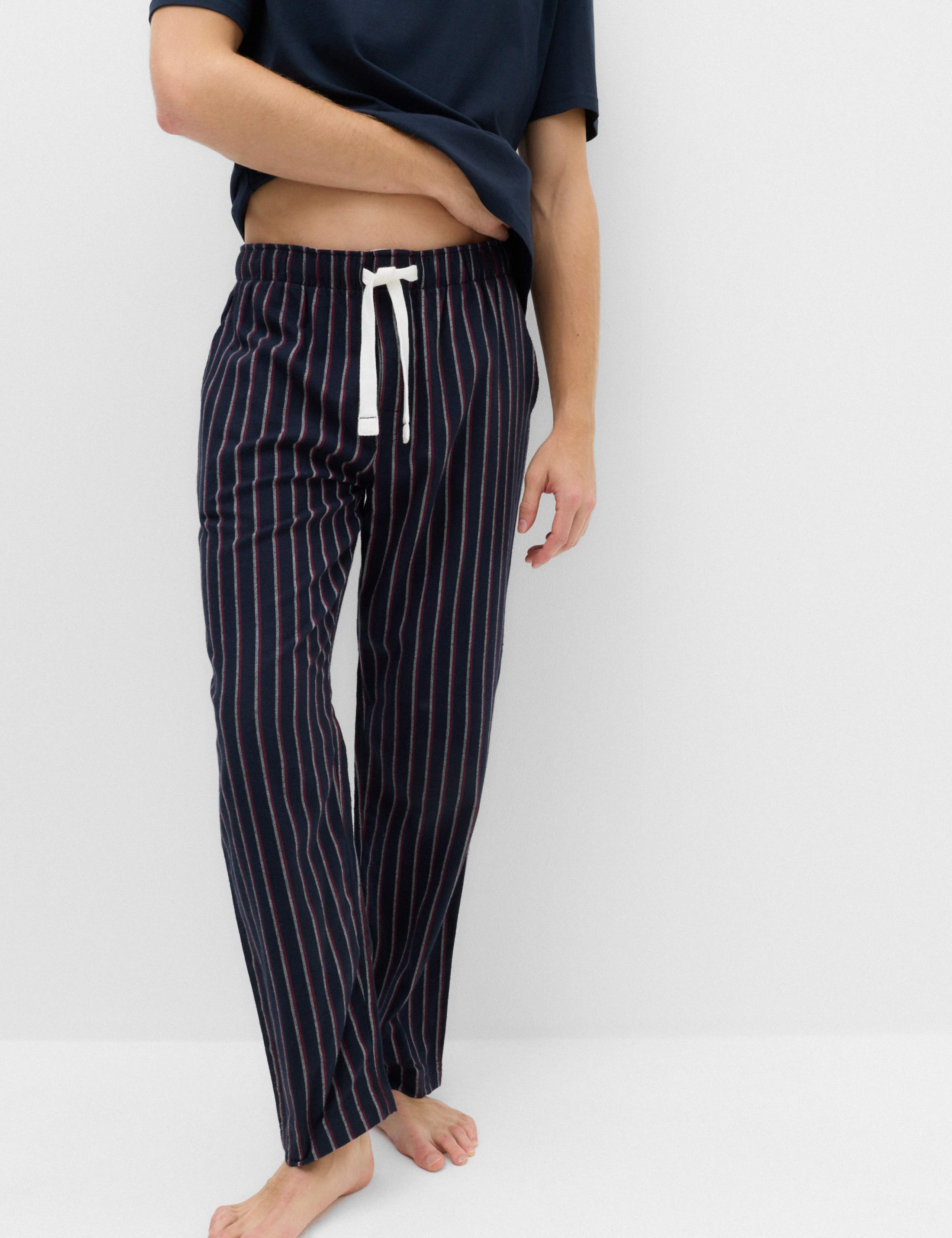 Pure Cotton Striped Pyjama Bottoms