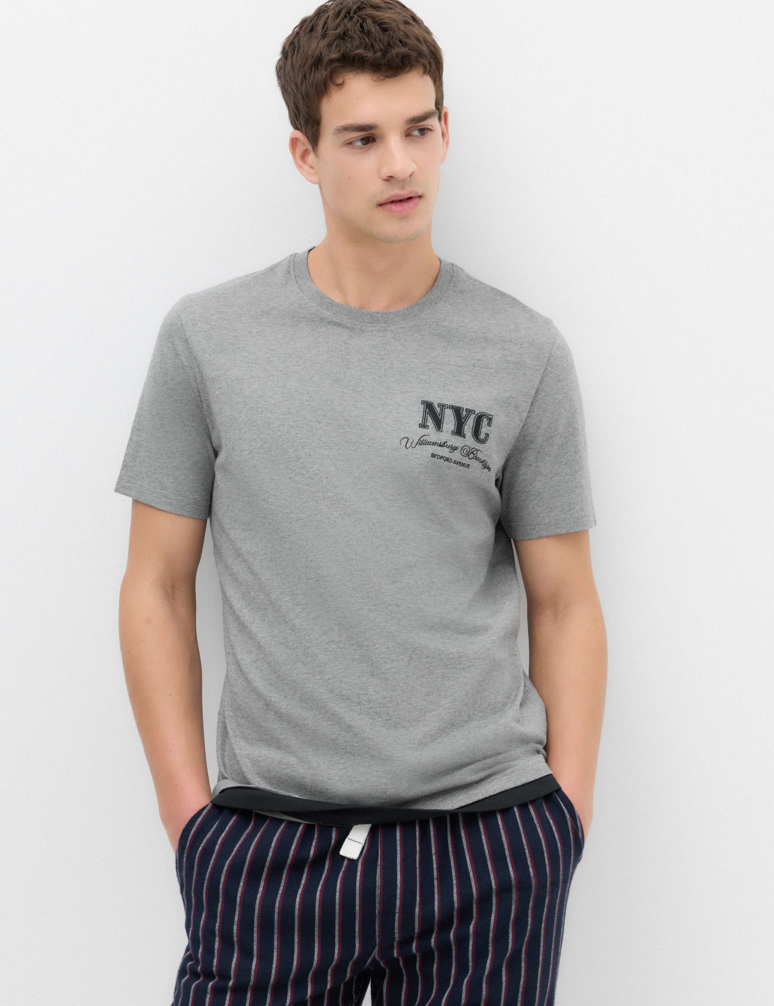 Pure Cotton NYC Graphic Loungewear Top