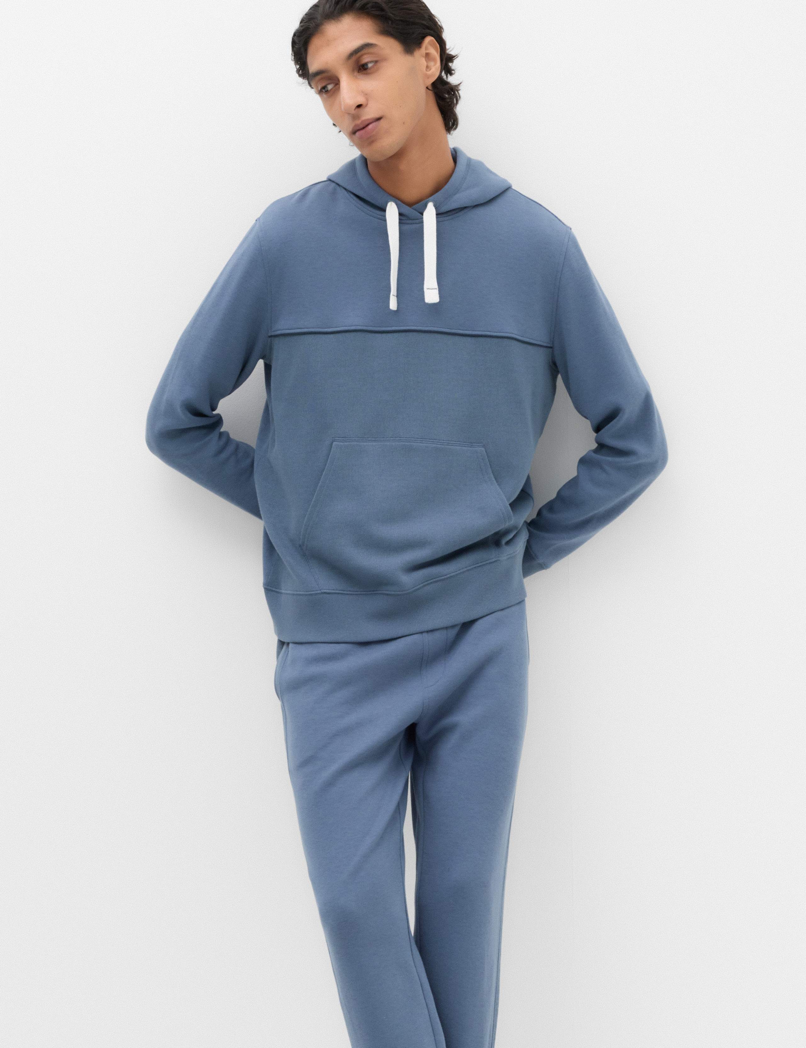 Cotton Rich Ribbed Hoodie