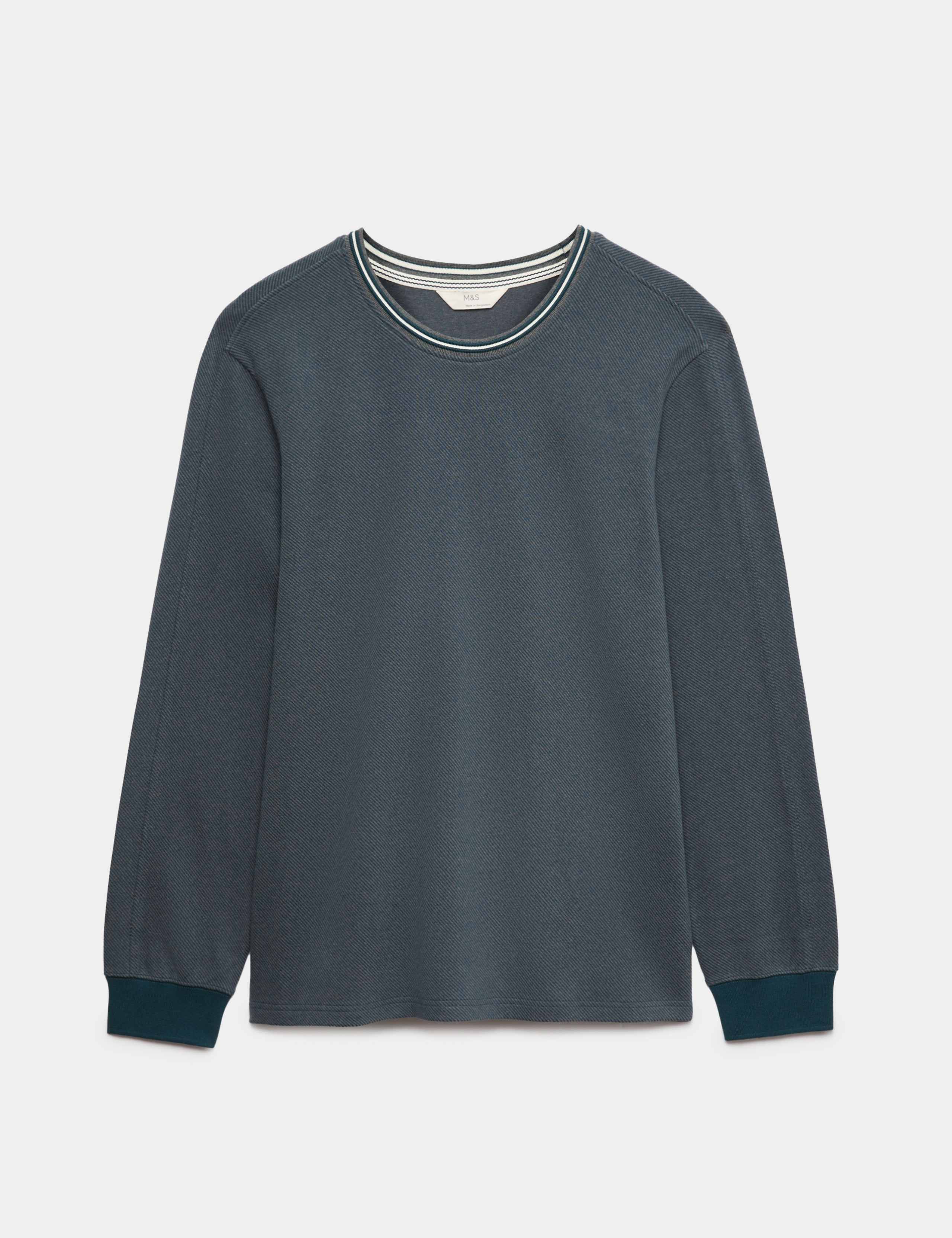 Cotton Rich Textured Loungewear Top
