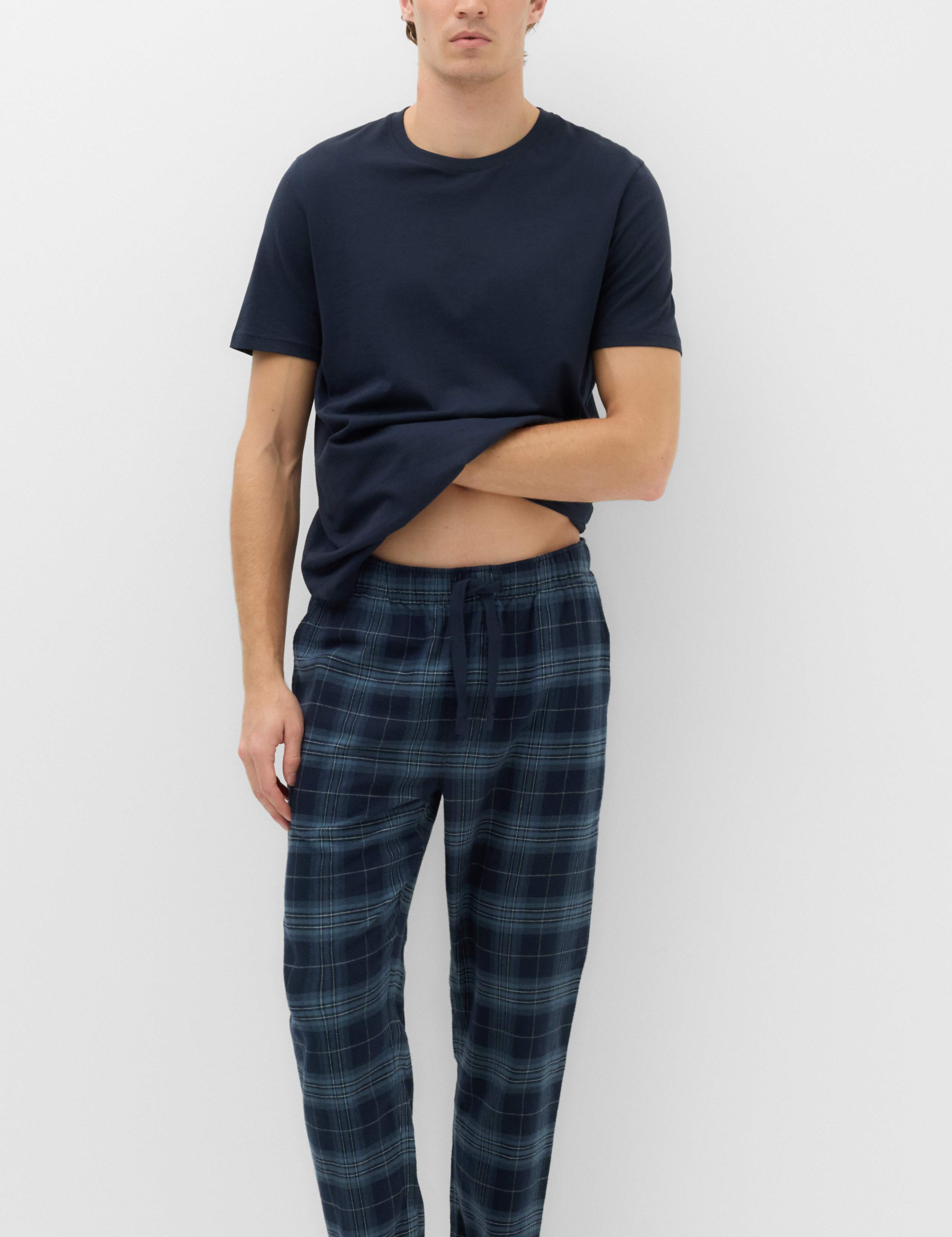 Pure Cotton Checked Jogger