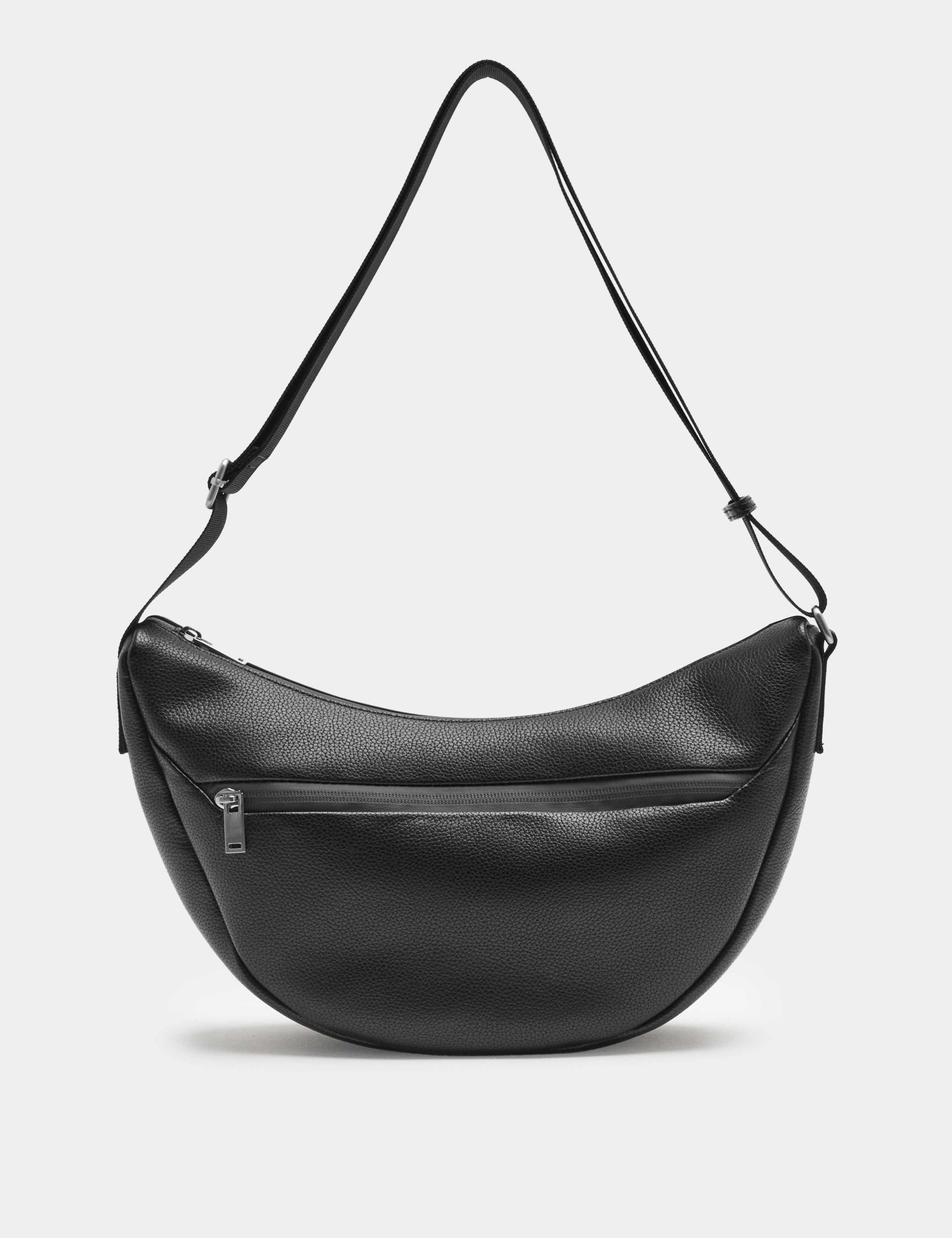 Textured Pebble Grain Cross Body Bag