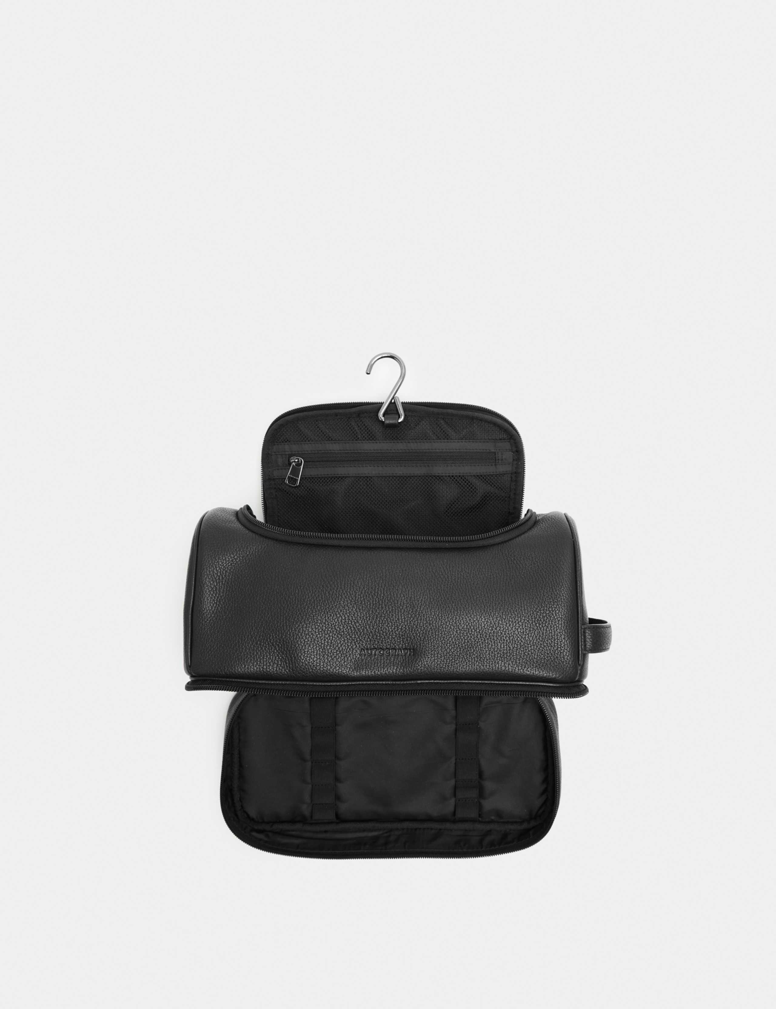 Leather Zip Washbag