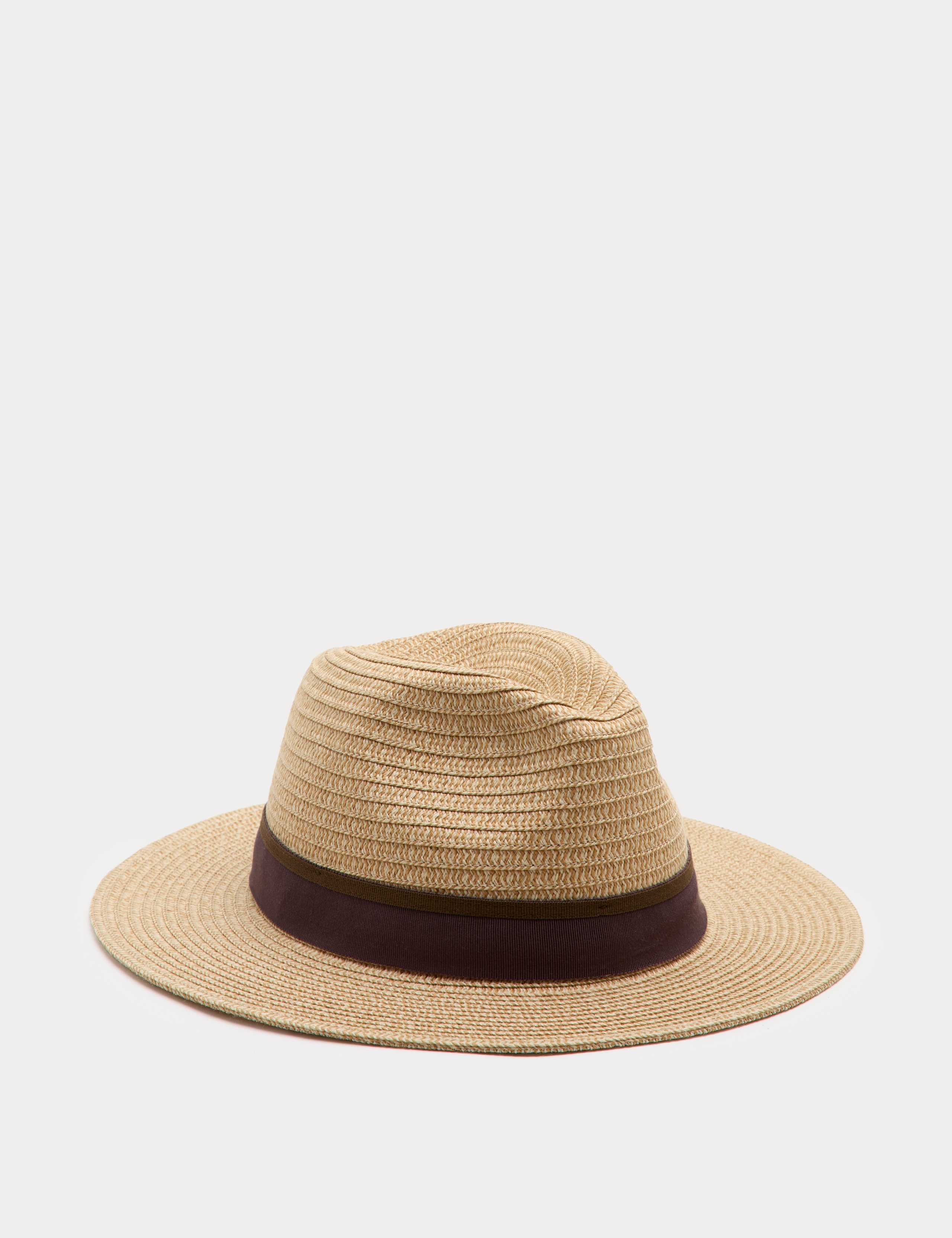 Textured Packable Broad Brim Panama Hat