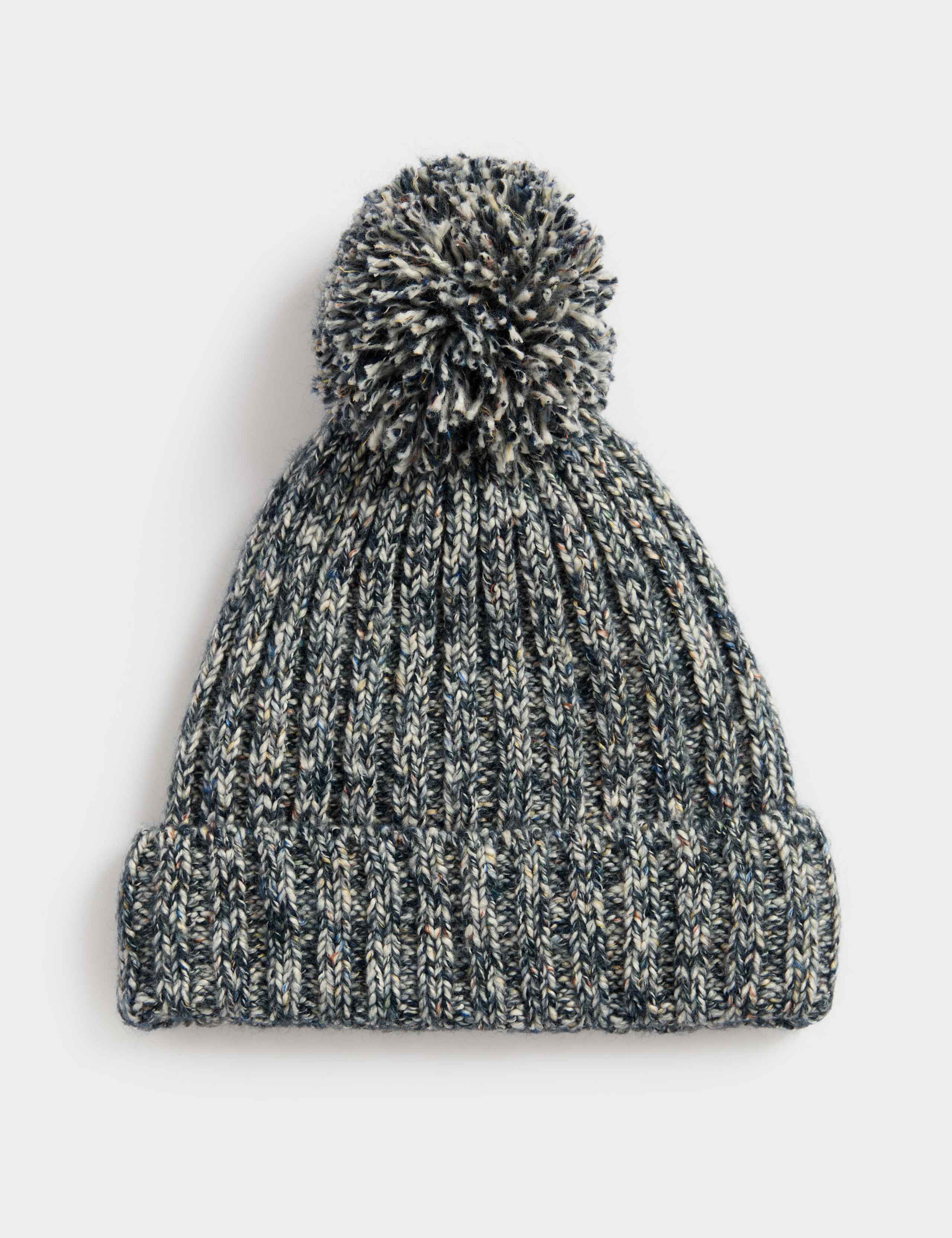 Cotton Rich Twist Knit Fleece Lined Beanie