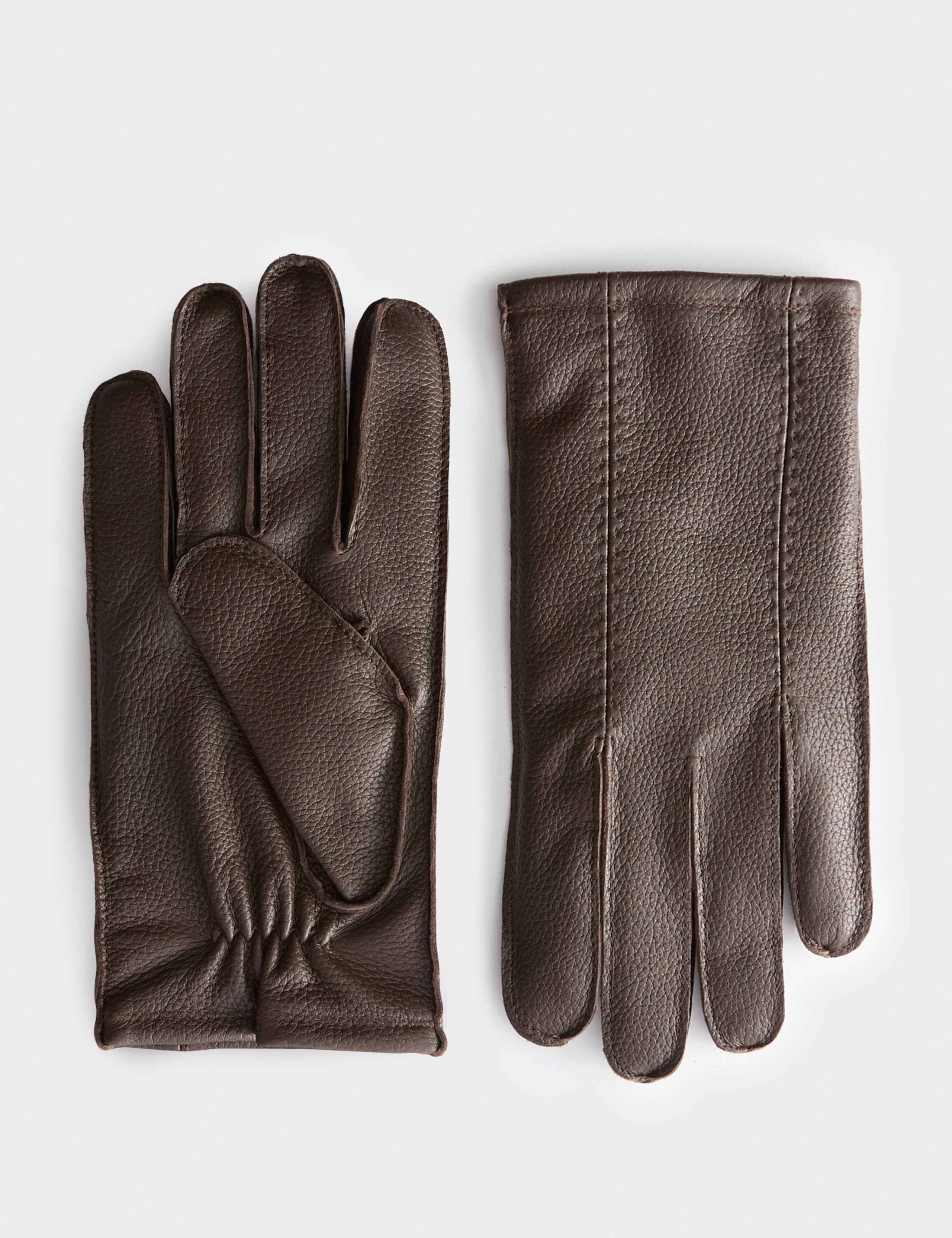 Leather Cashmere Lined Gloves