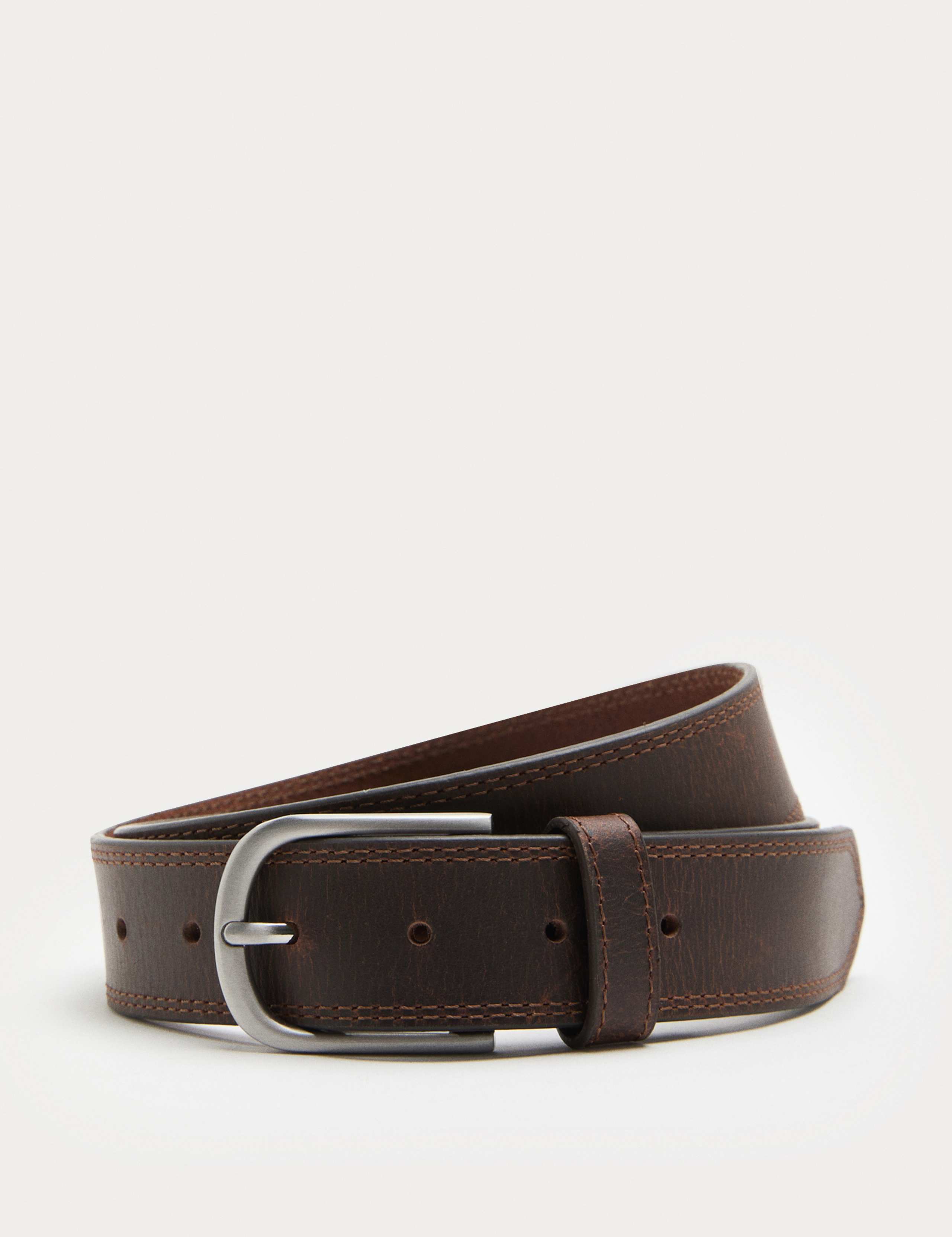 Leather Stitch Detail Belt