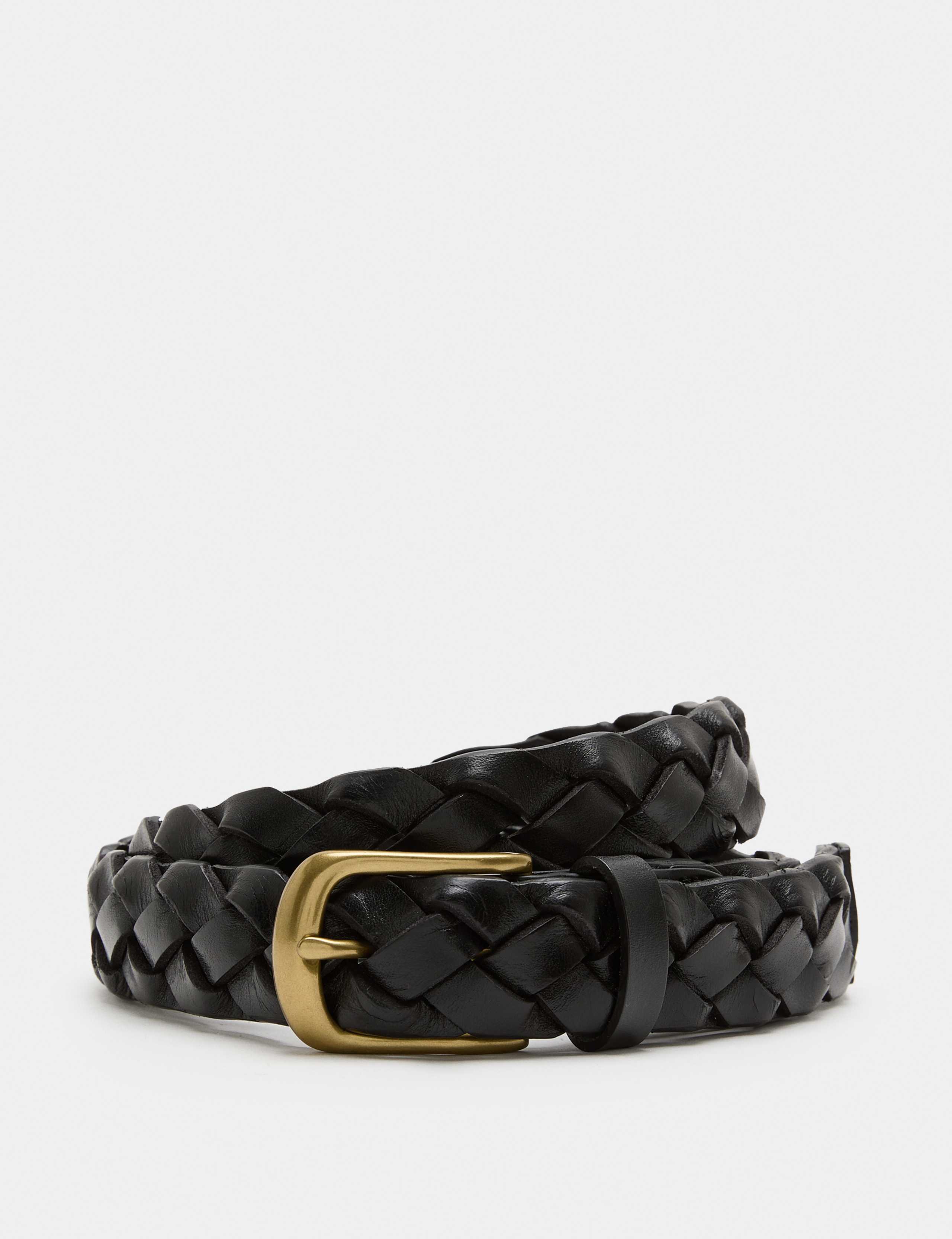 Leather Braided Belt