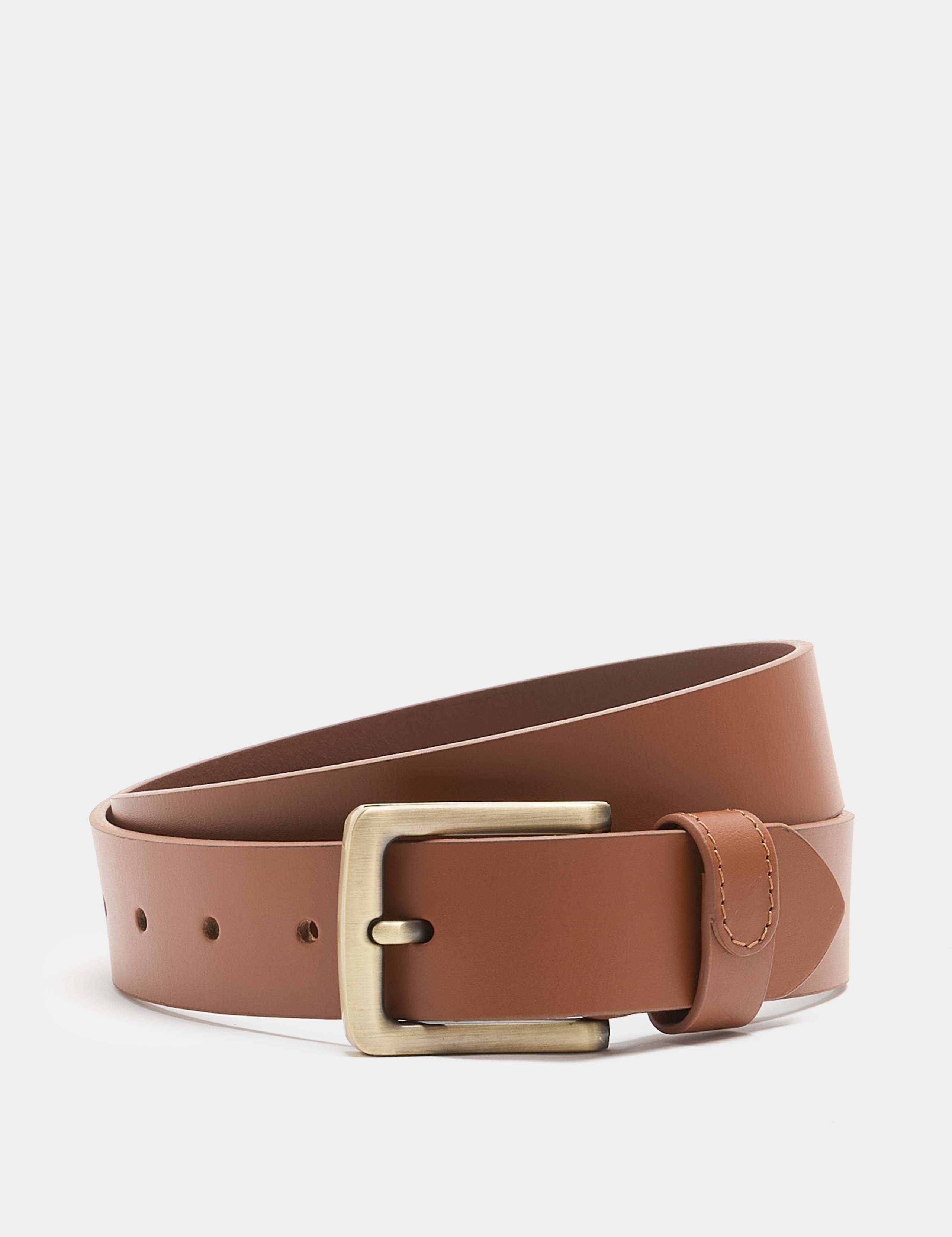 Leather Stitch Detail Belt
