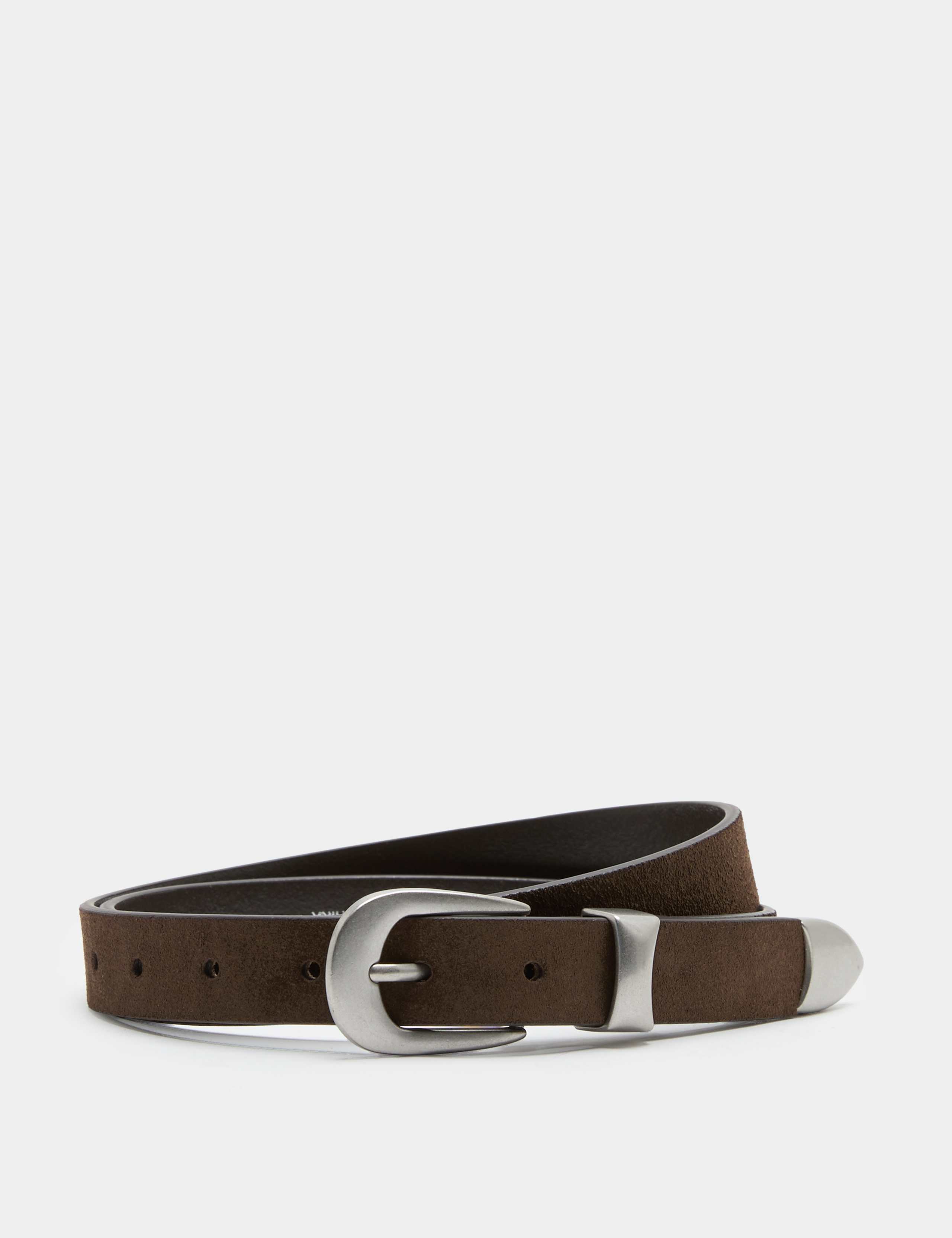Suede Buckle Belt