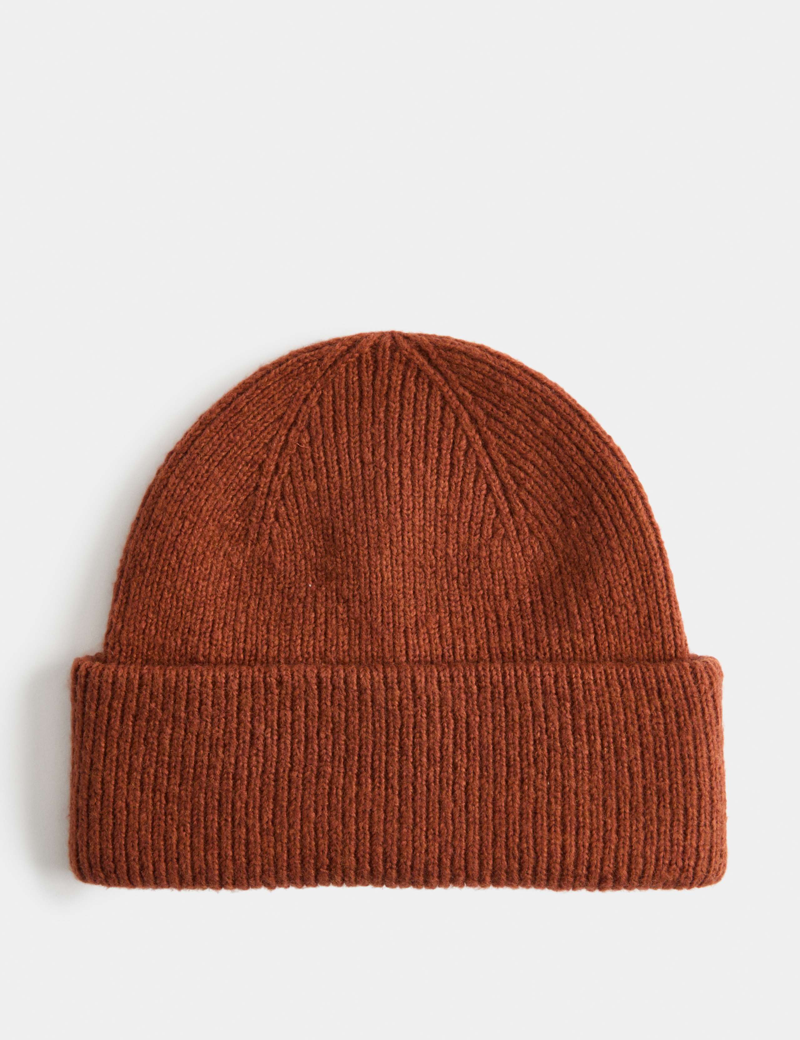 Ribbed Knitted Beanie Hat