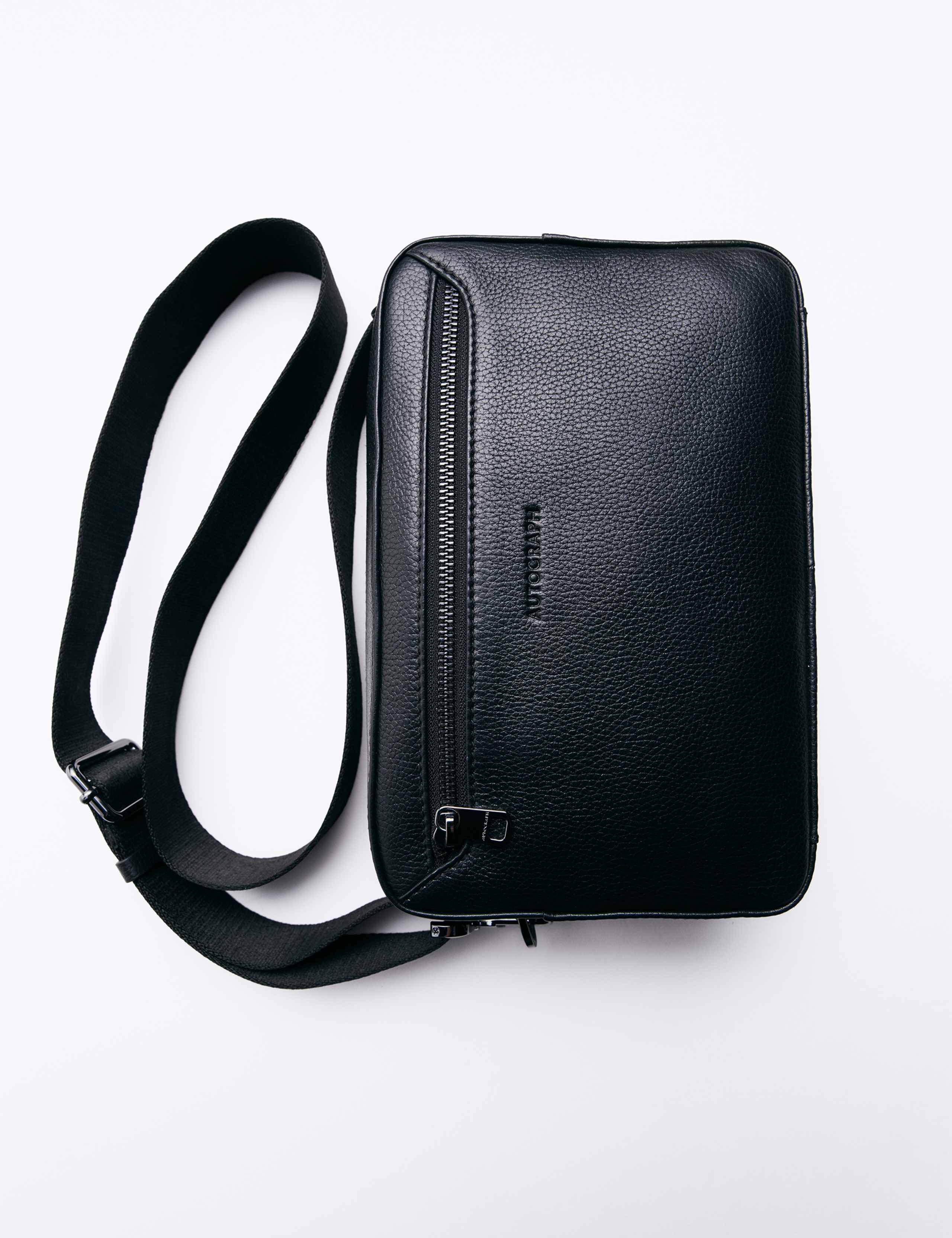 Leather Pebble Grain Cross Body Bag