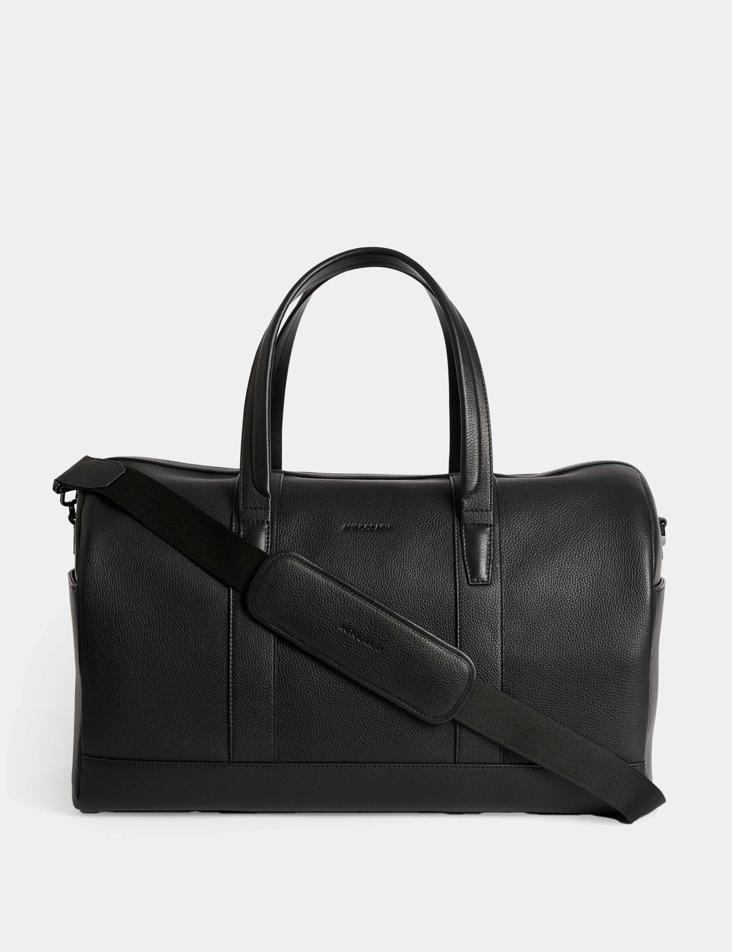 Leather Pebble Grain Weekend Bag