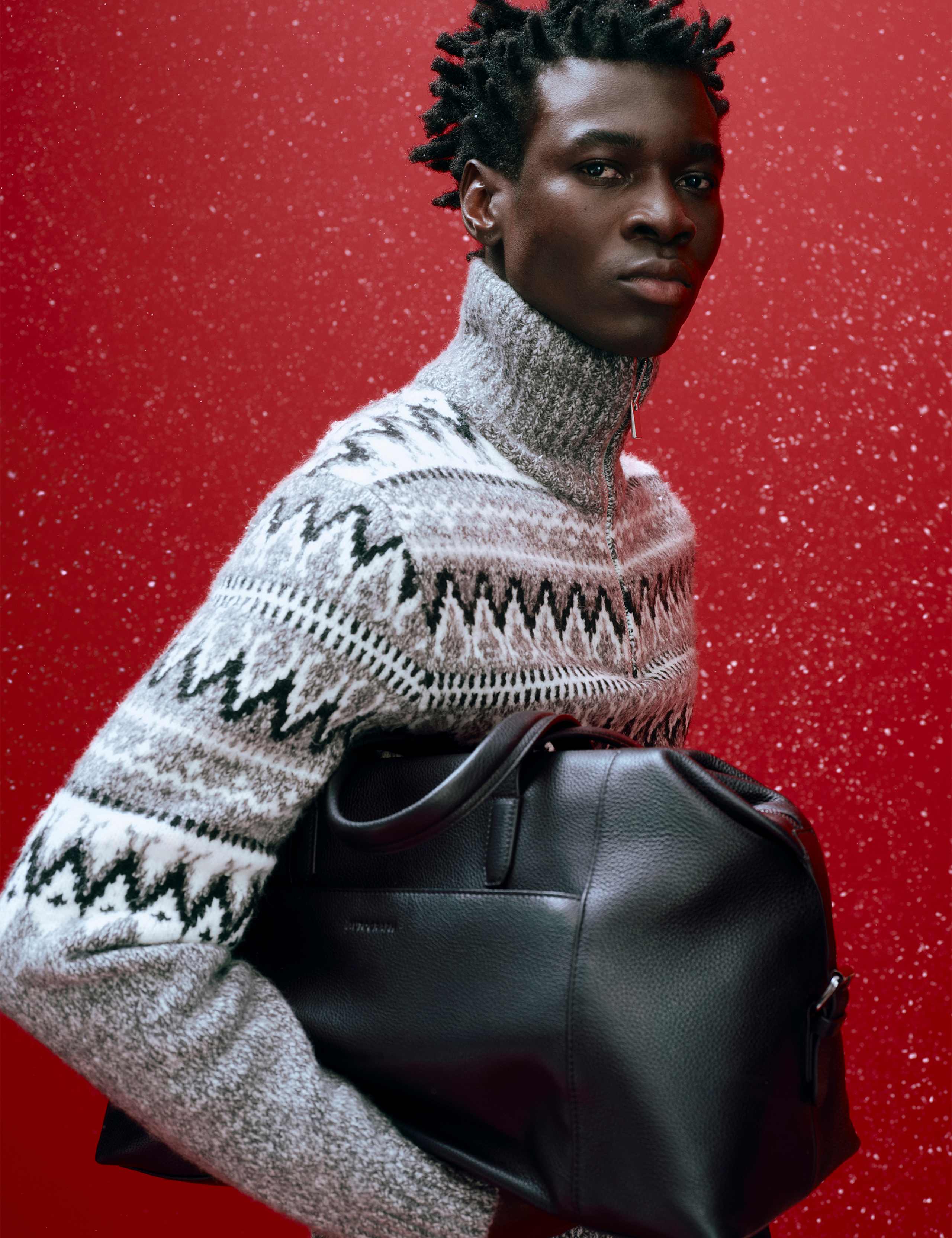 Casual Leather Weekend Bag