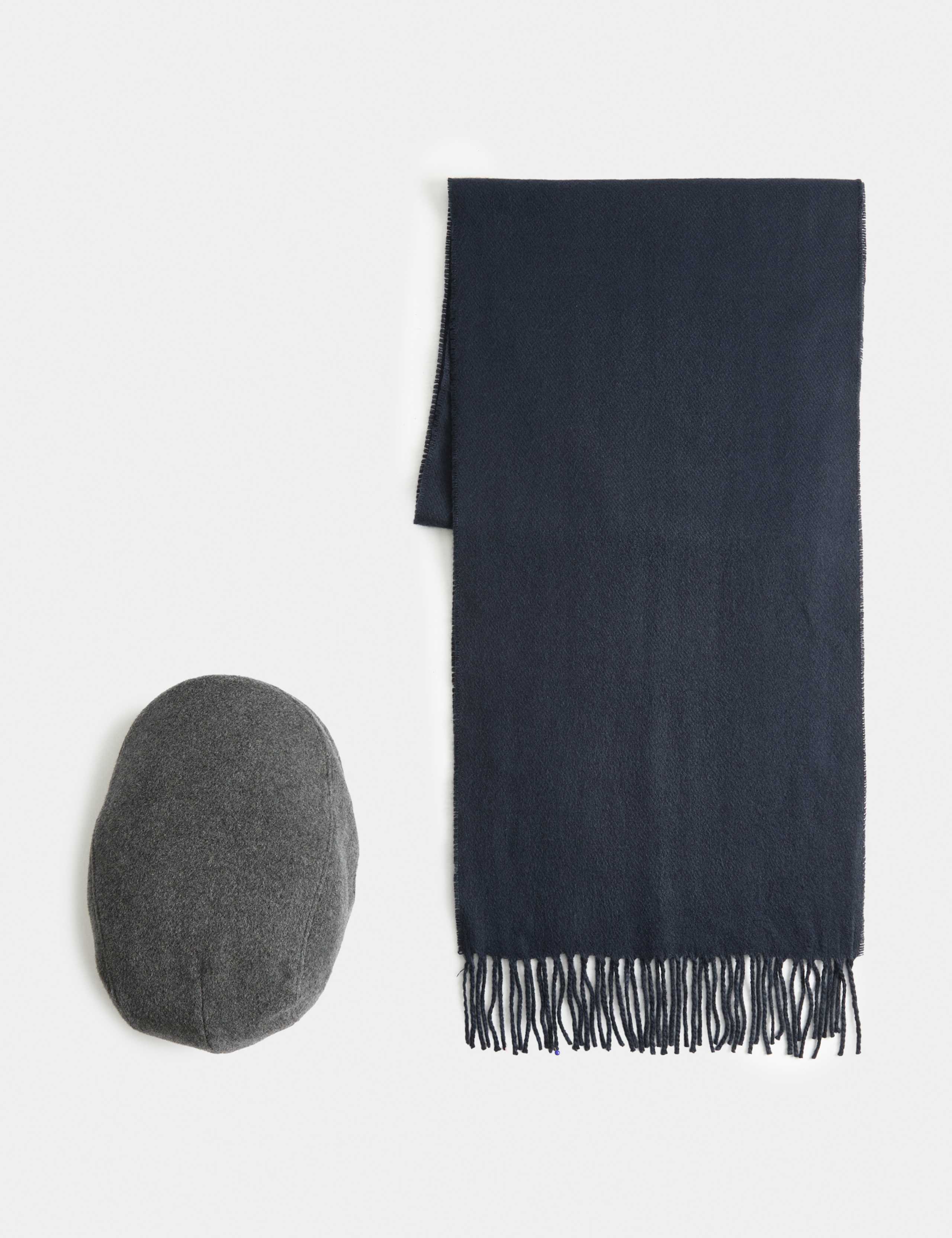 Flat Cap and Scarf Set