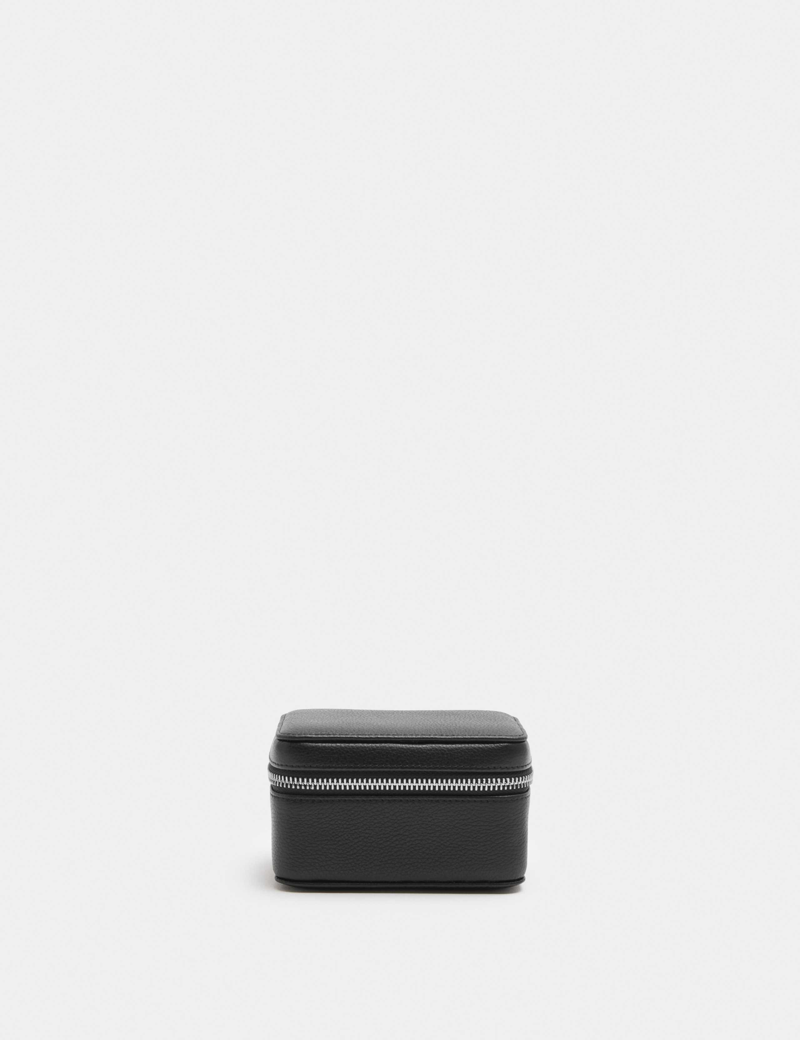 Leather Zip Double Watch Box