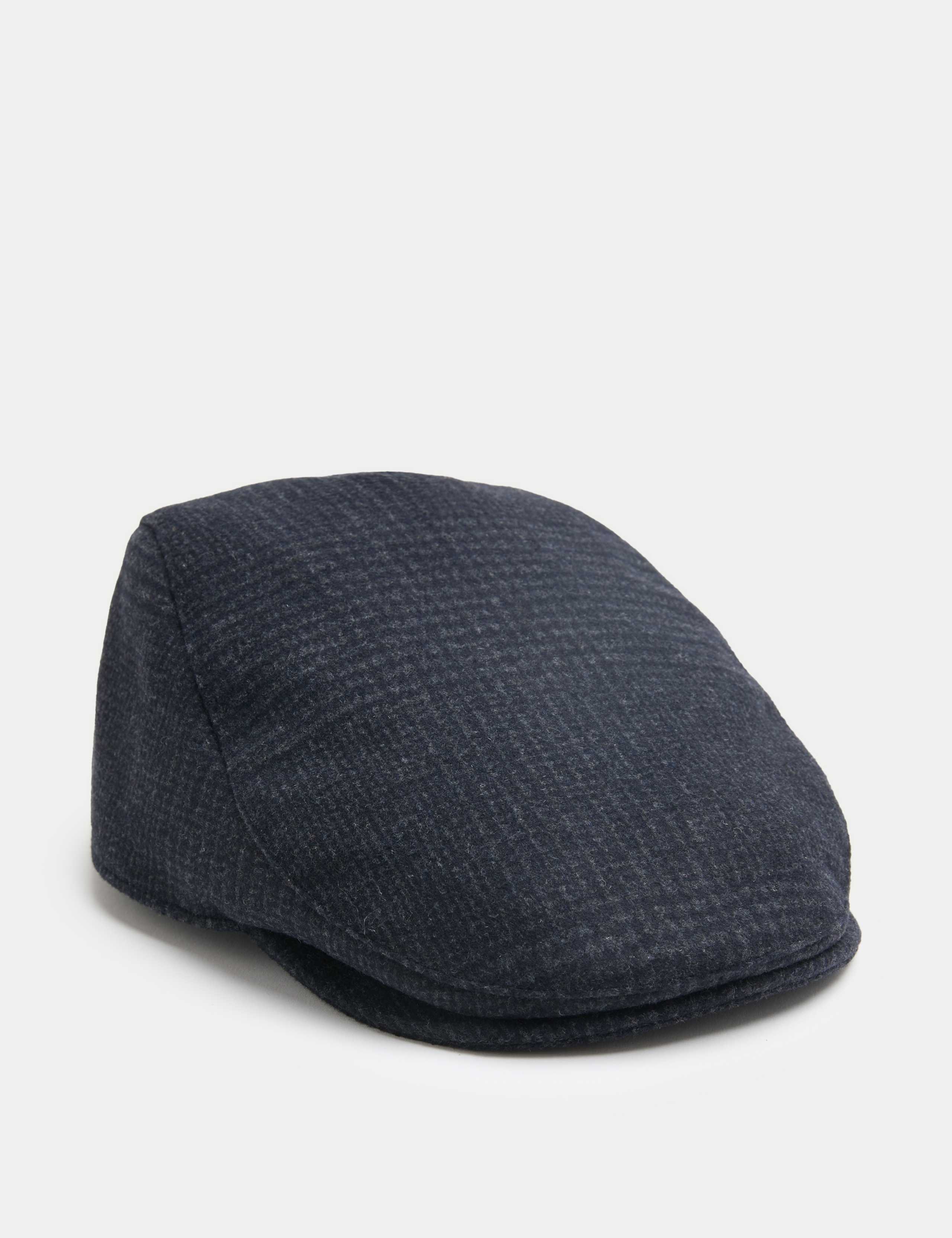 Checked Flat Cap