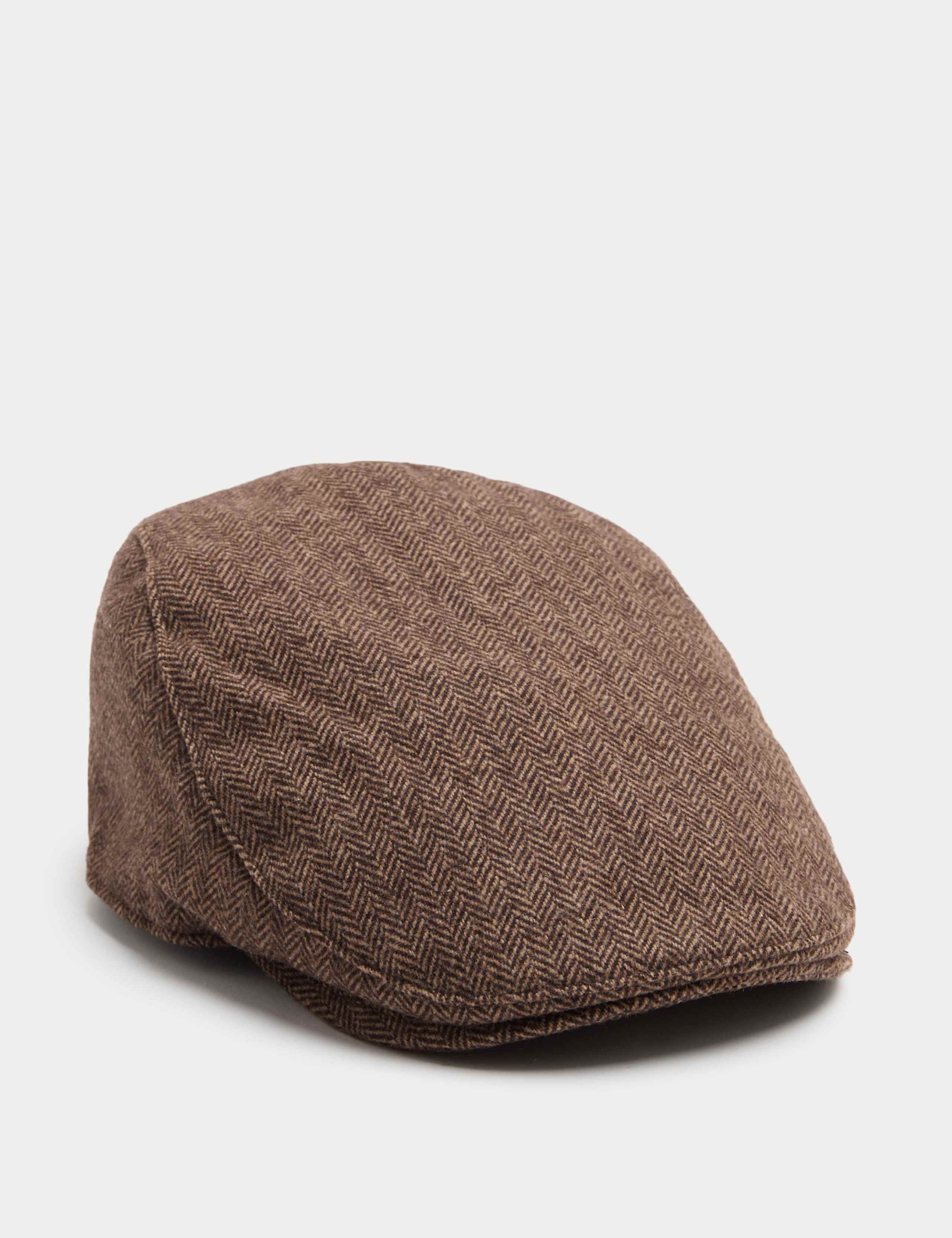 Herringbone Flat Cap