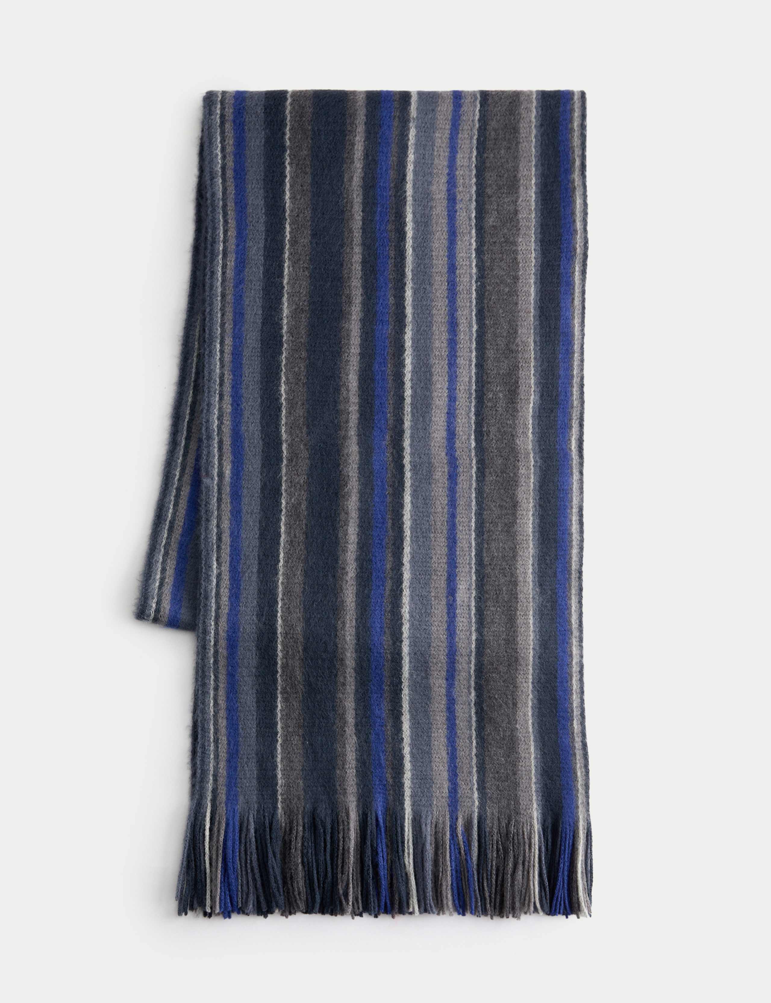 Striped Brushed Scarf