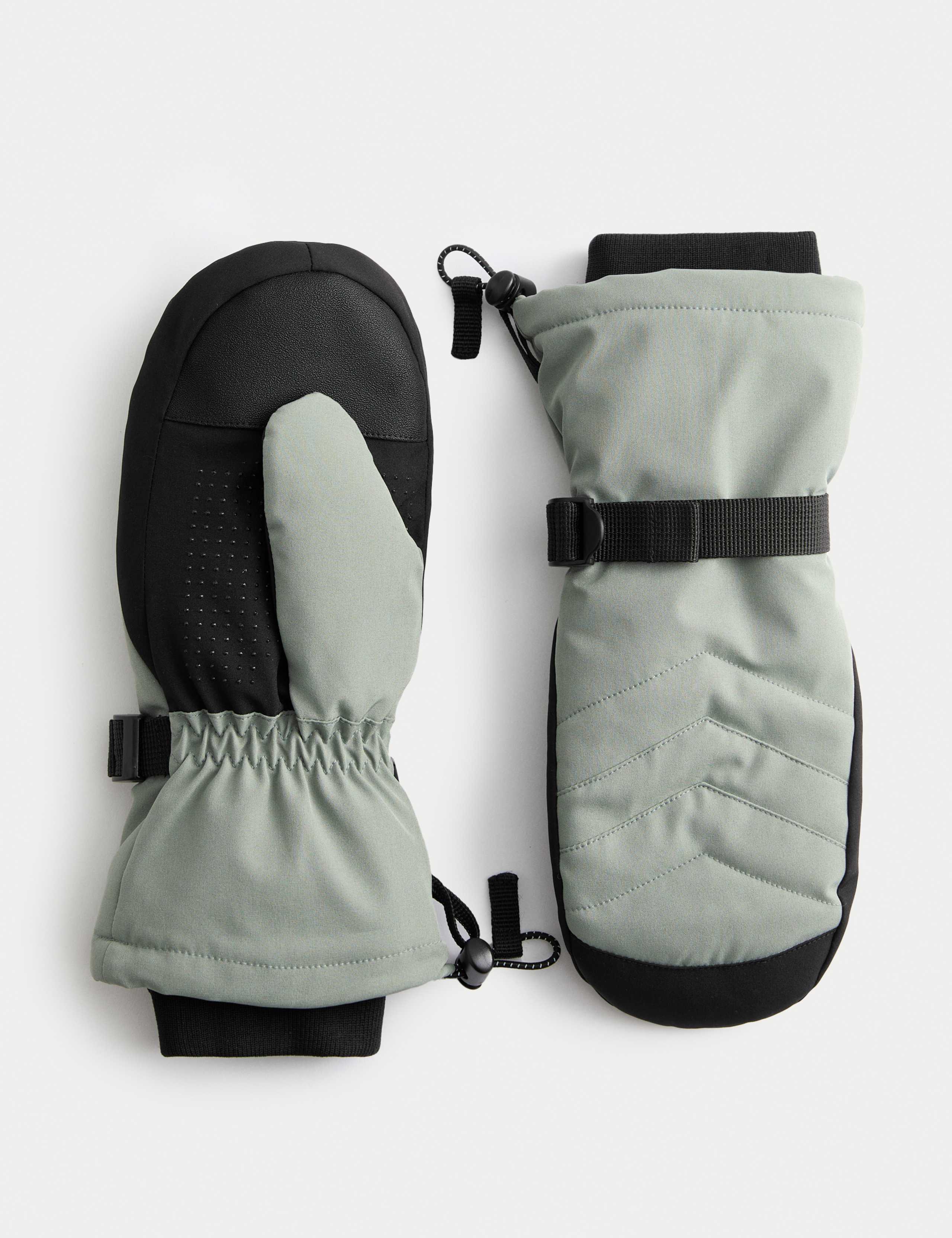 Textured Ski Mittens