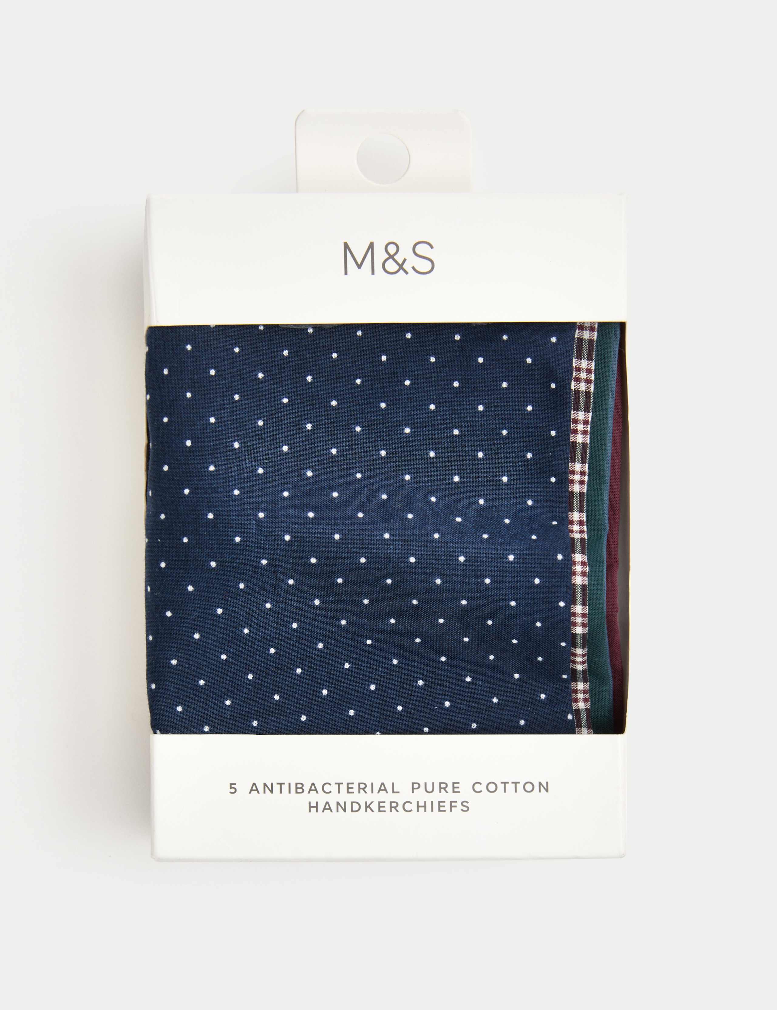 5pk Pure Cotton Woodland Handkerchiefs