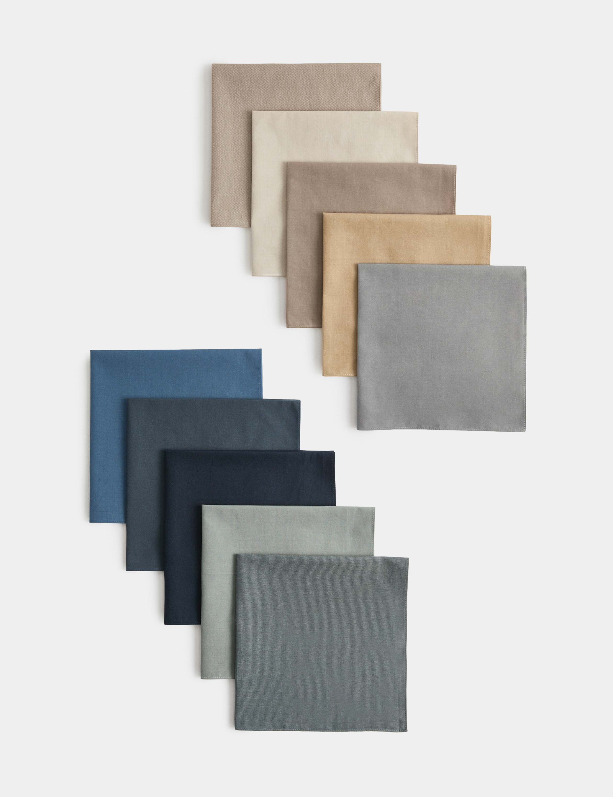 10 Pack Pure Cotton Handkerchiefs
