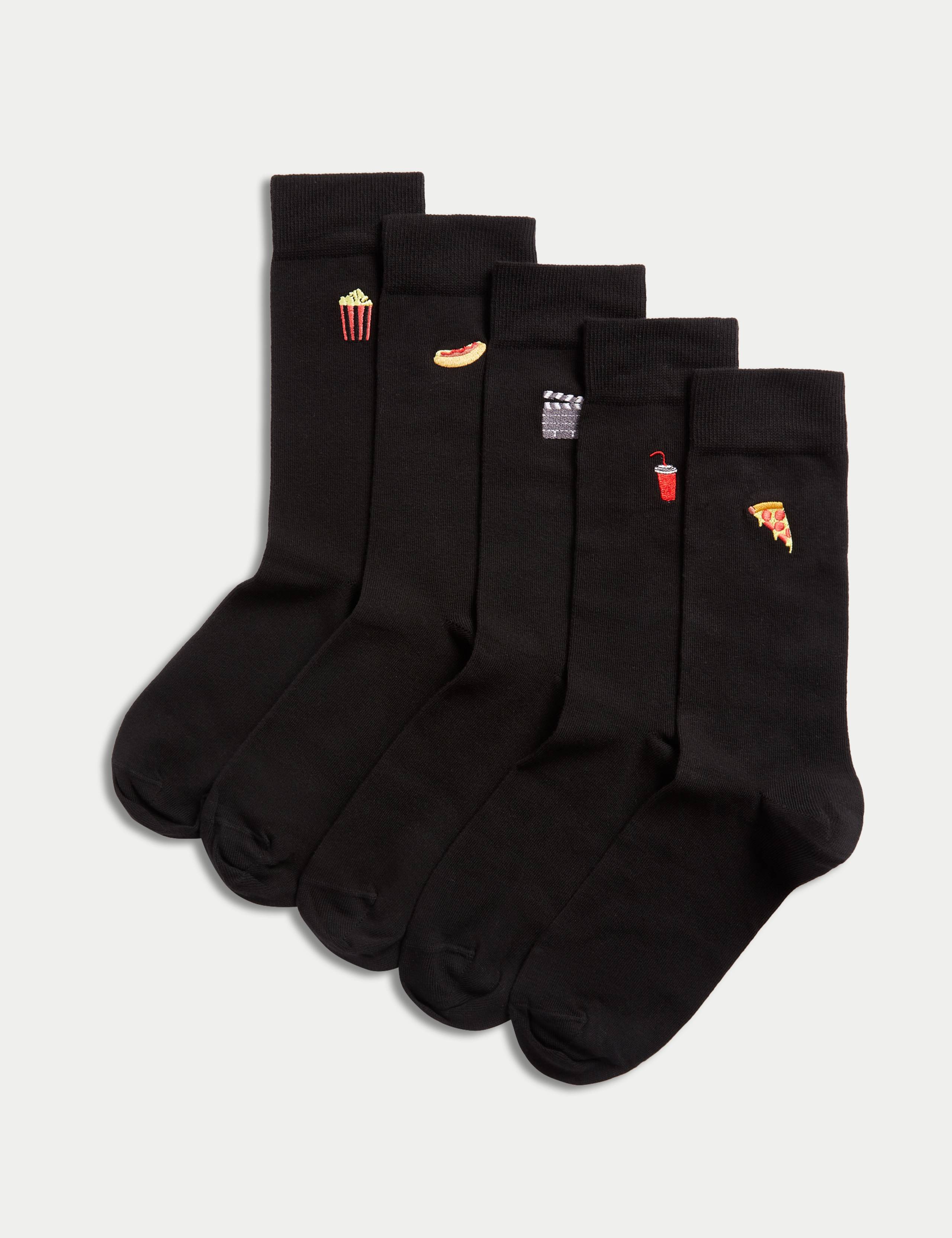 5pk Cool & Fresh™ Cinema Cotton Rich Socks