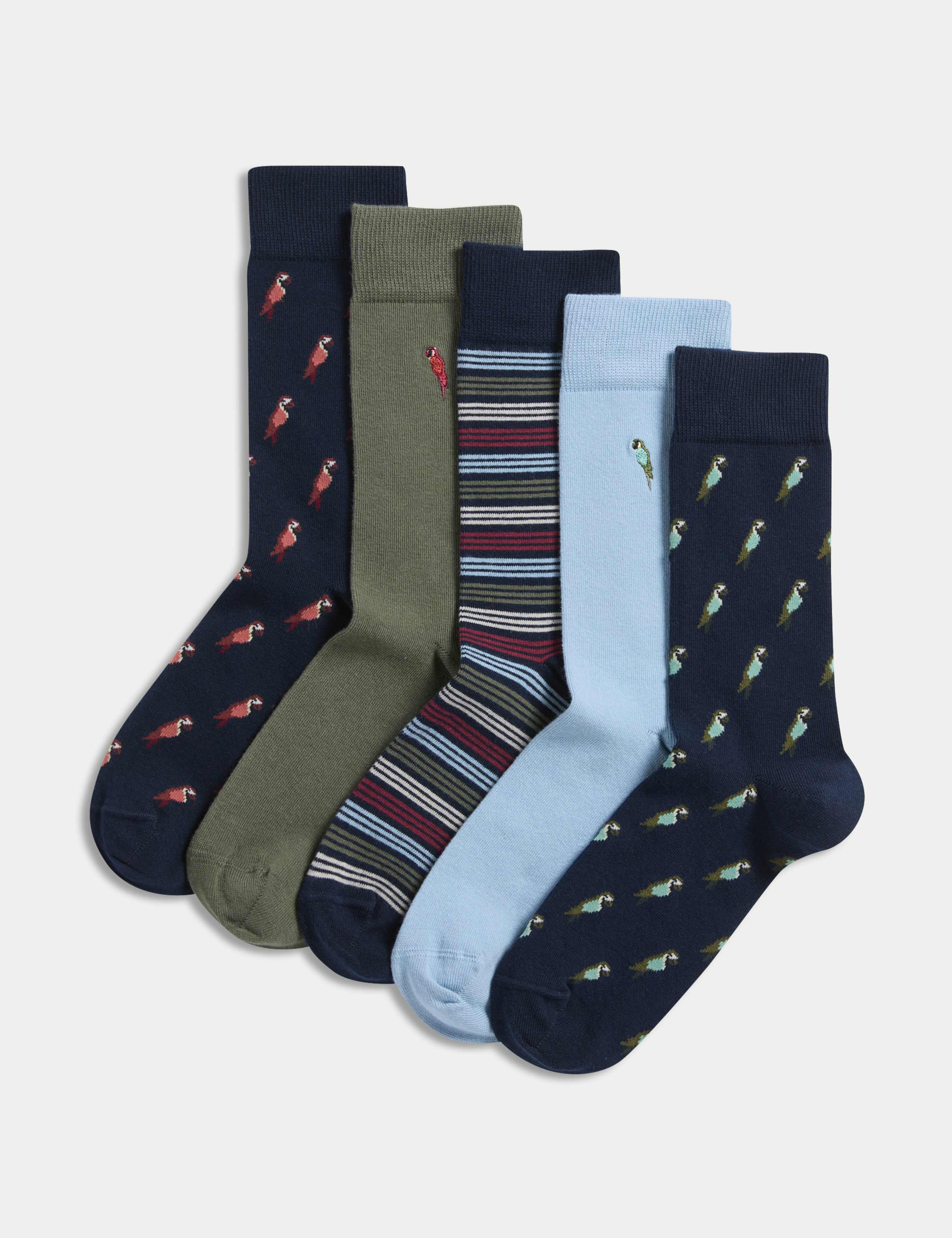 5pk Cool & Fresh™ Assorted Cotton Rich Socks