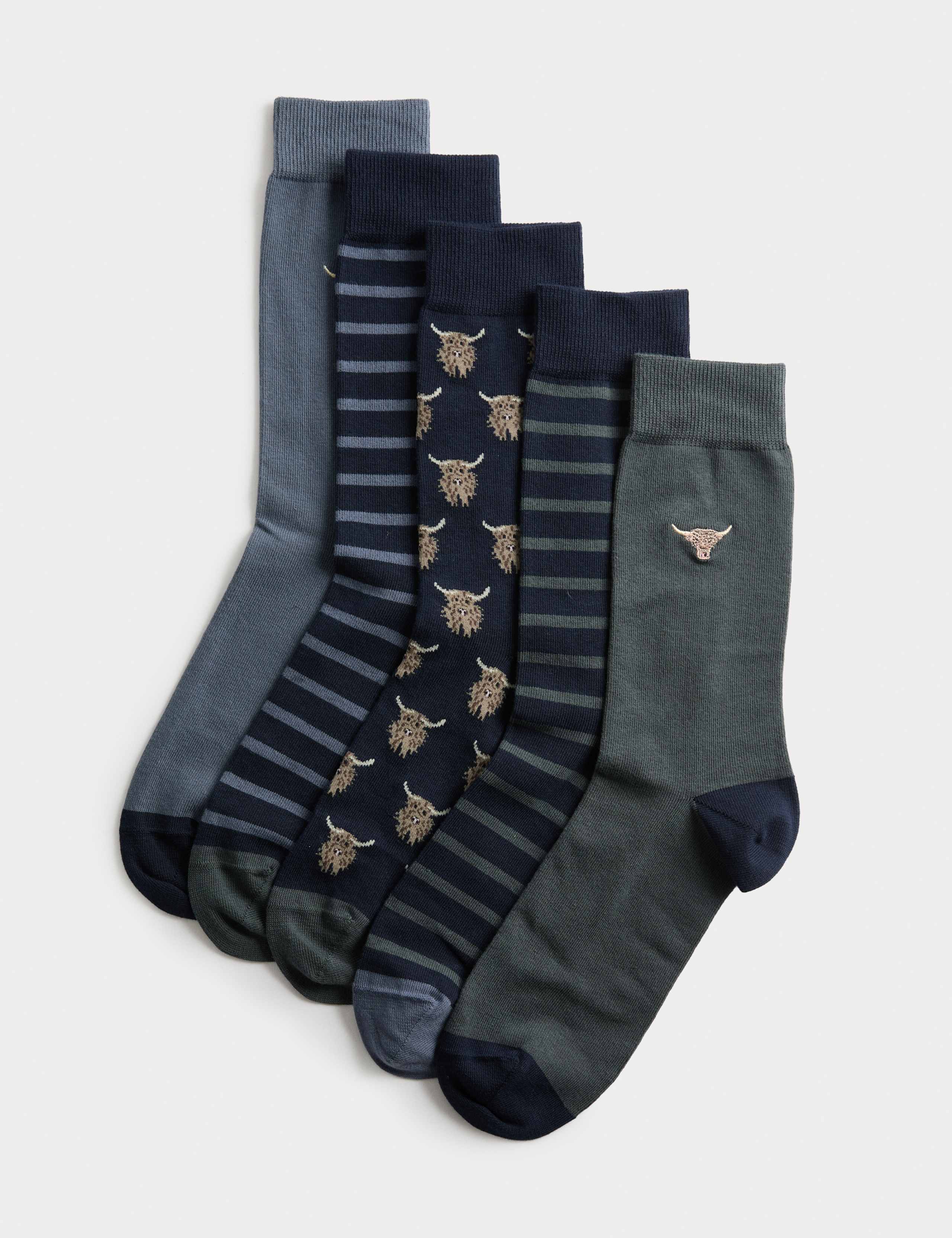 5pk Cool & Fresh™ Cotton Rich Socks