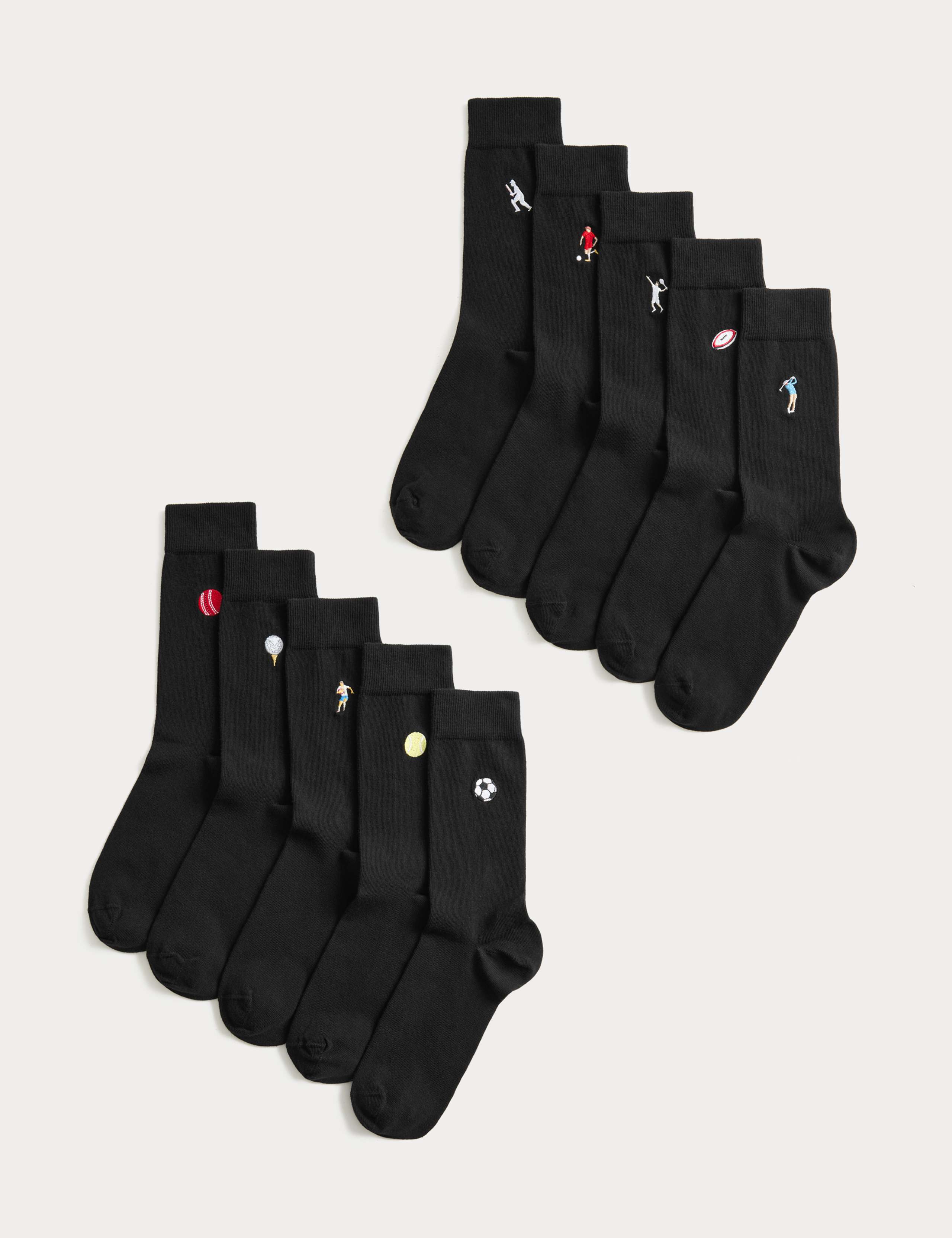 10 Pack Cool & Fresh™ Sporty Cotton Rich Socks