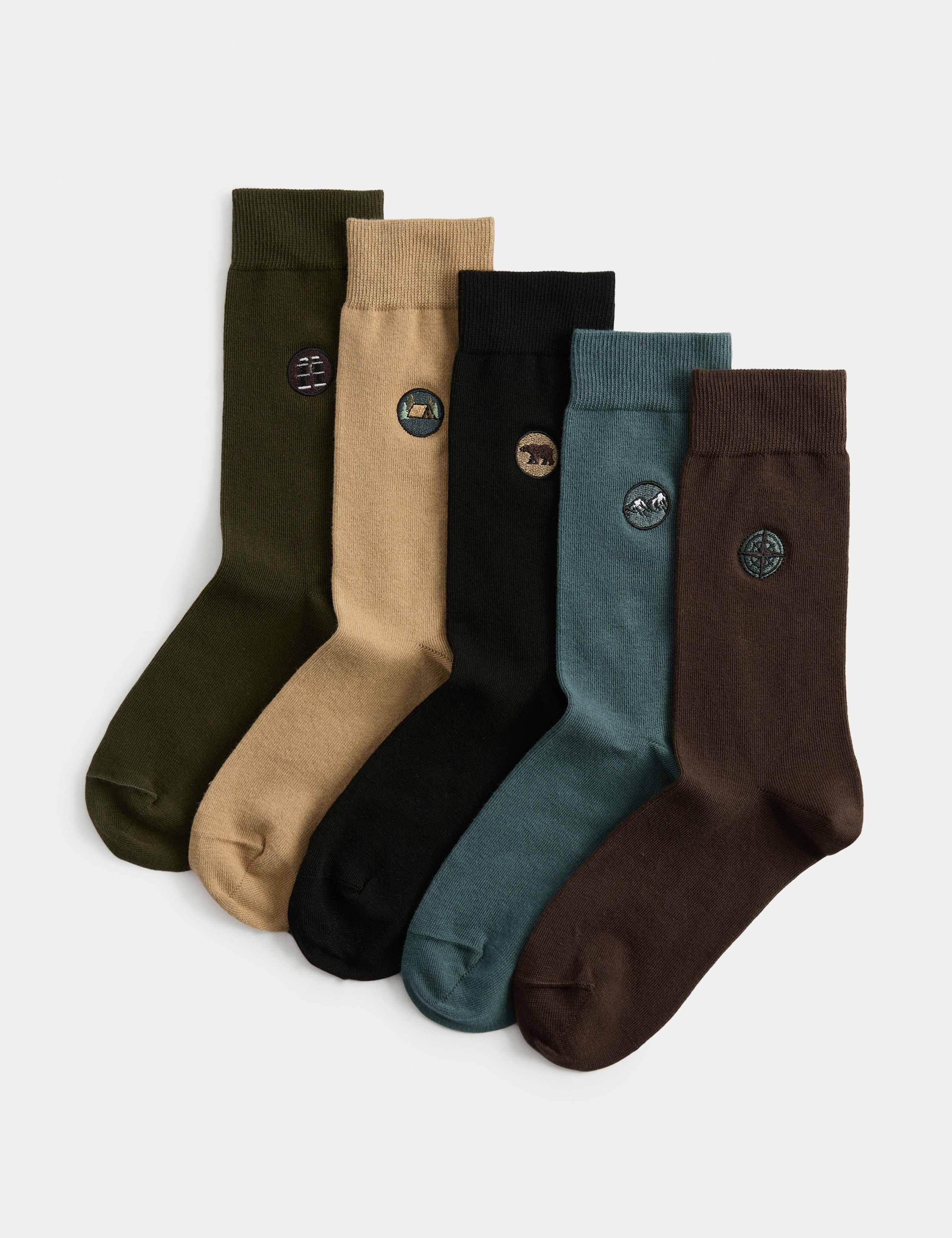5 Pack Cool & Fresh™ Outdoor Cotton Rich Socks