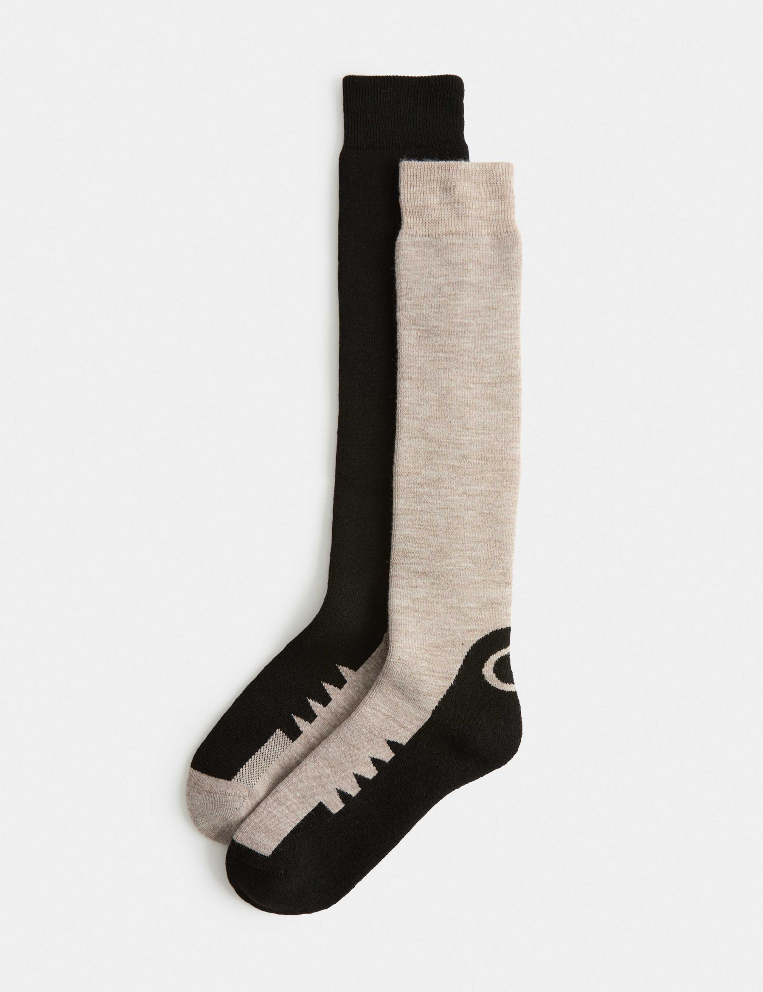2 Pack Ski Socks with Added Stretch