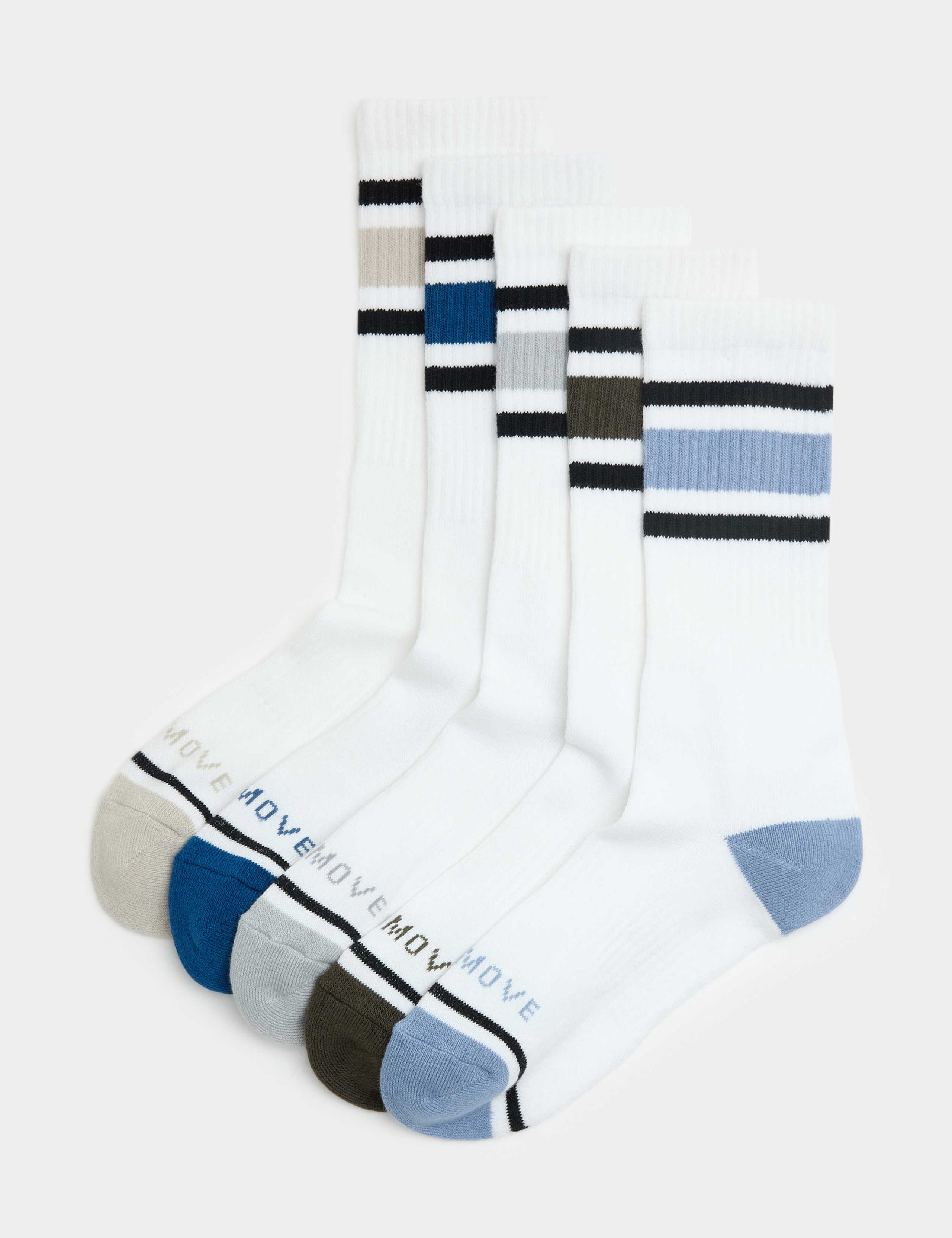 5 Pack Cool & Fresh™ Cotton Rich Sports Socks