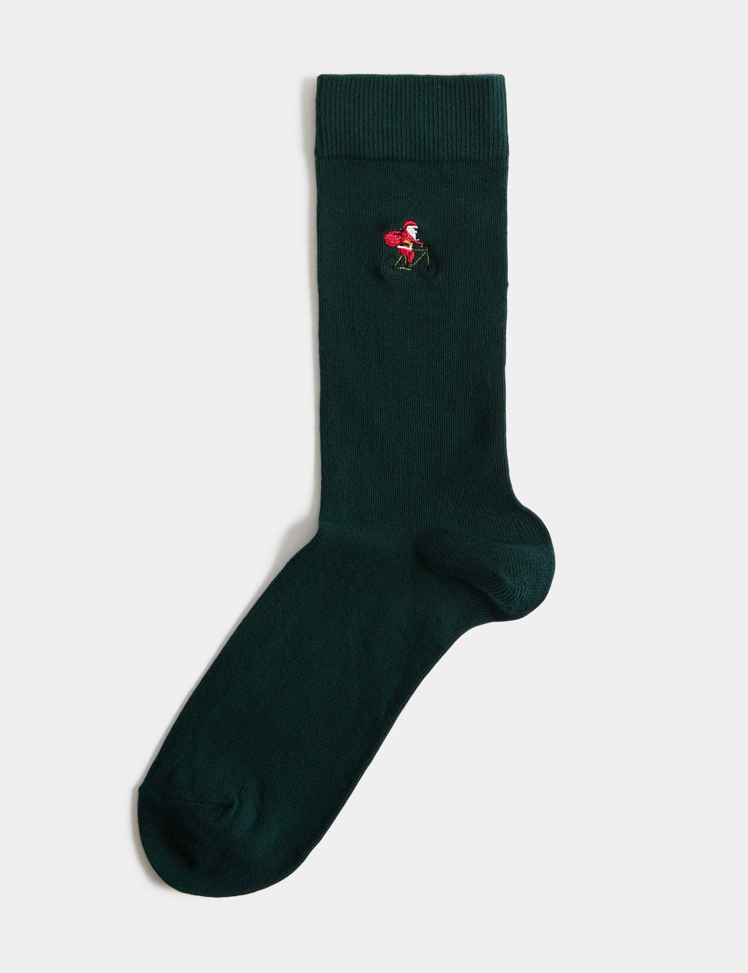 Santa Cotton Rich Socks