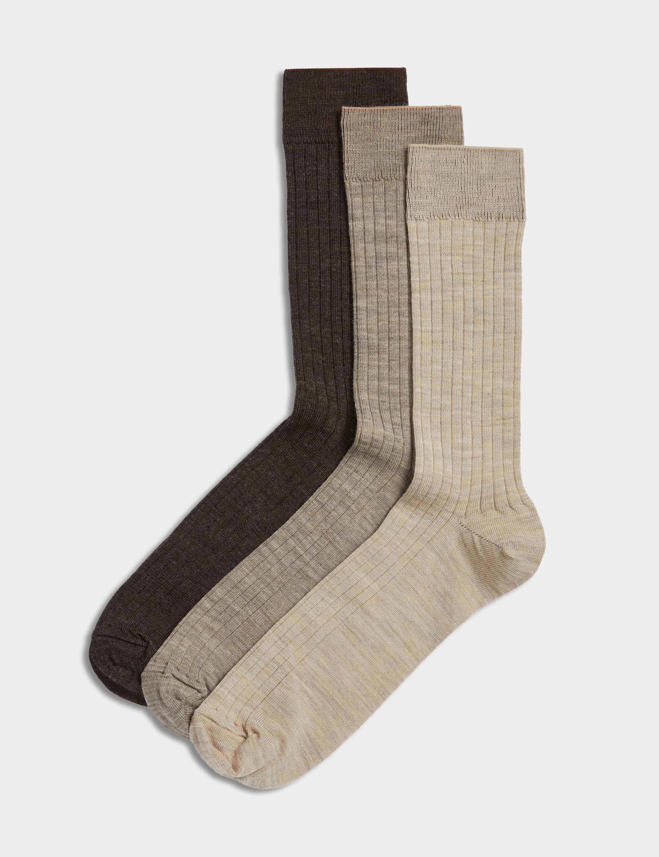 3pk Lambswool Smart Socks