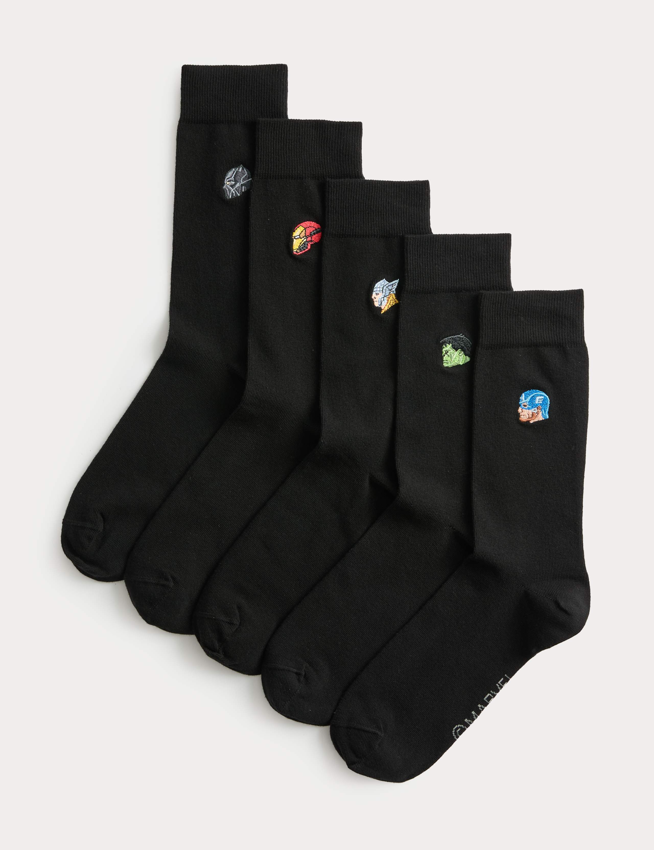5 Pack Cool & Fresh™ Avengers™ Cotton Rich Socks