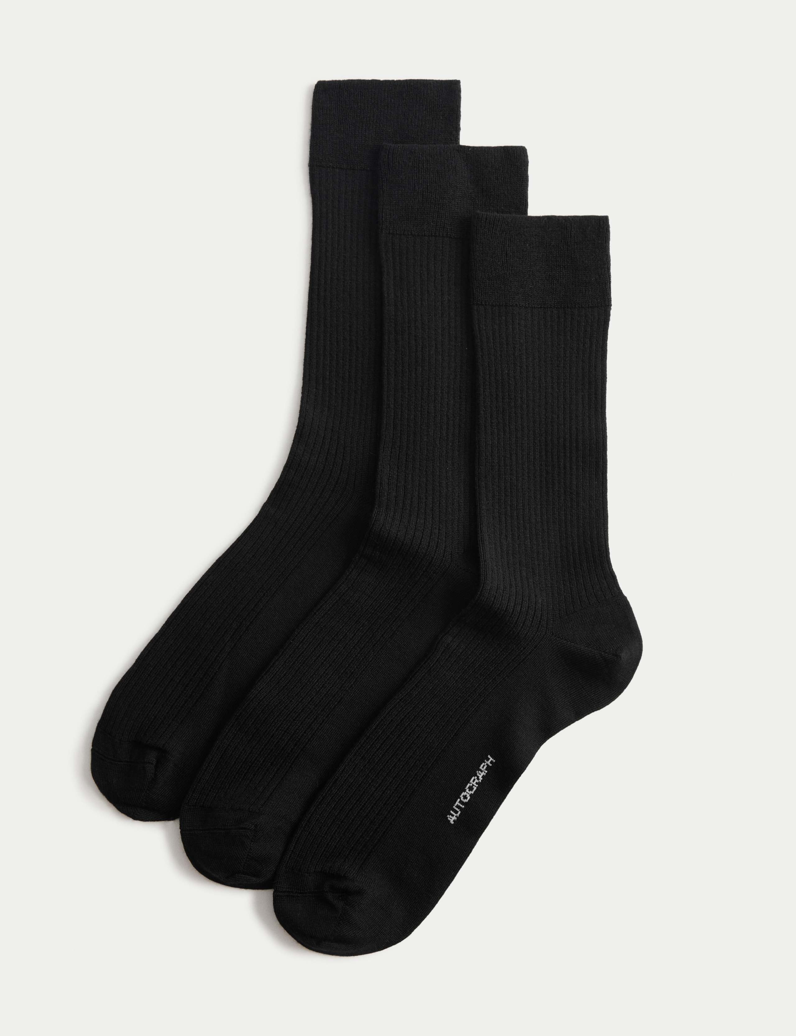 3pk Merino Wool Rich Socks