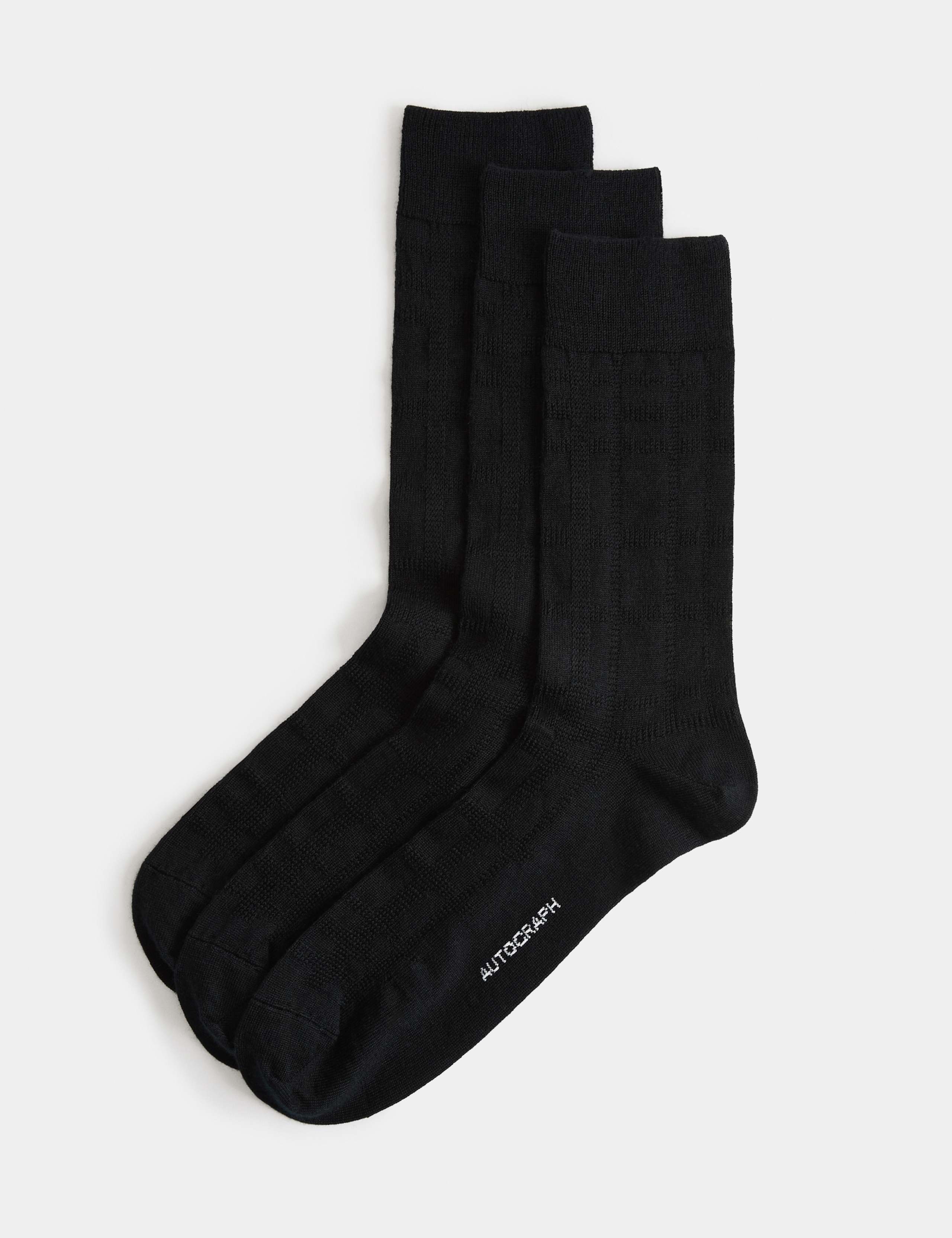 3pk Wool Blend Thermal Socks
