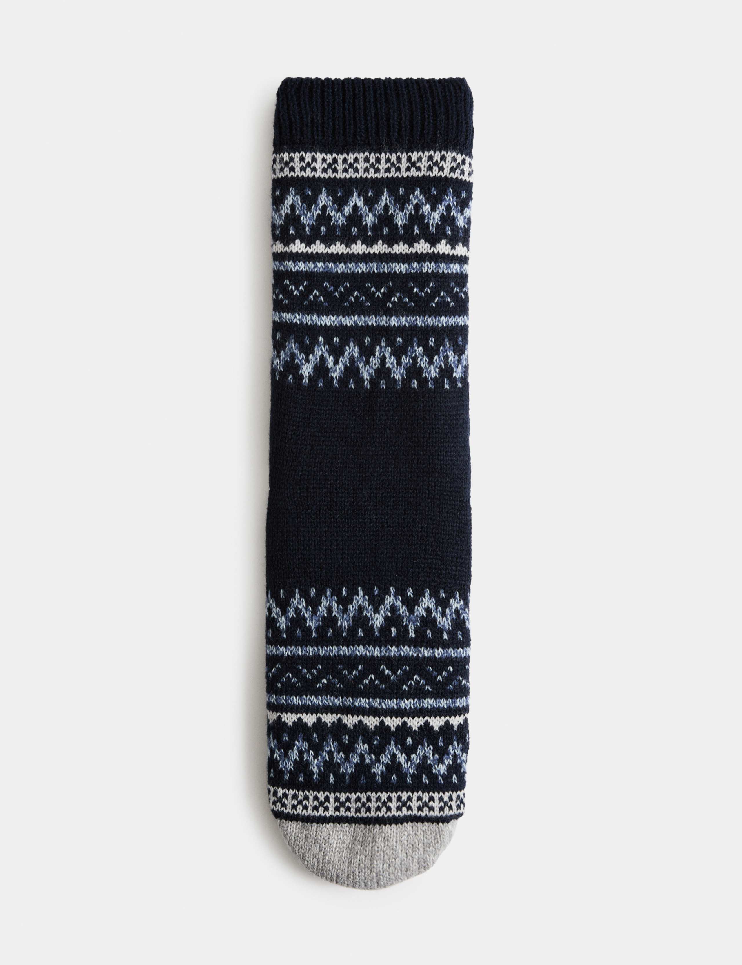 Fair Isle Slipper Socks